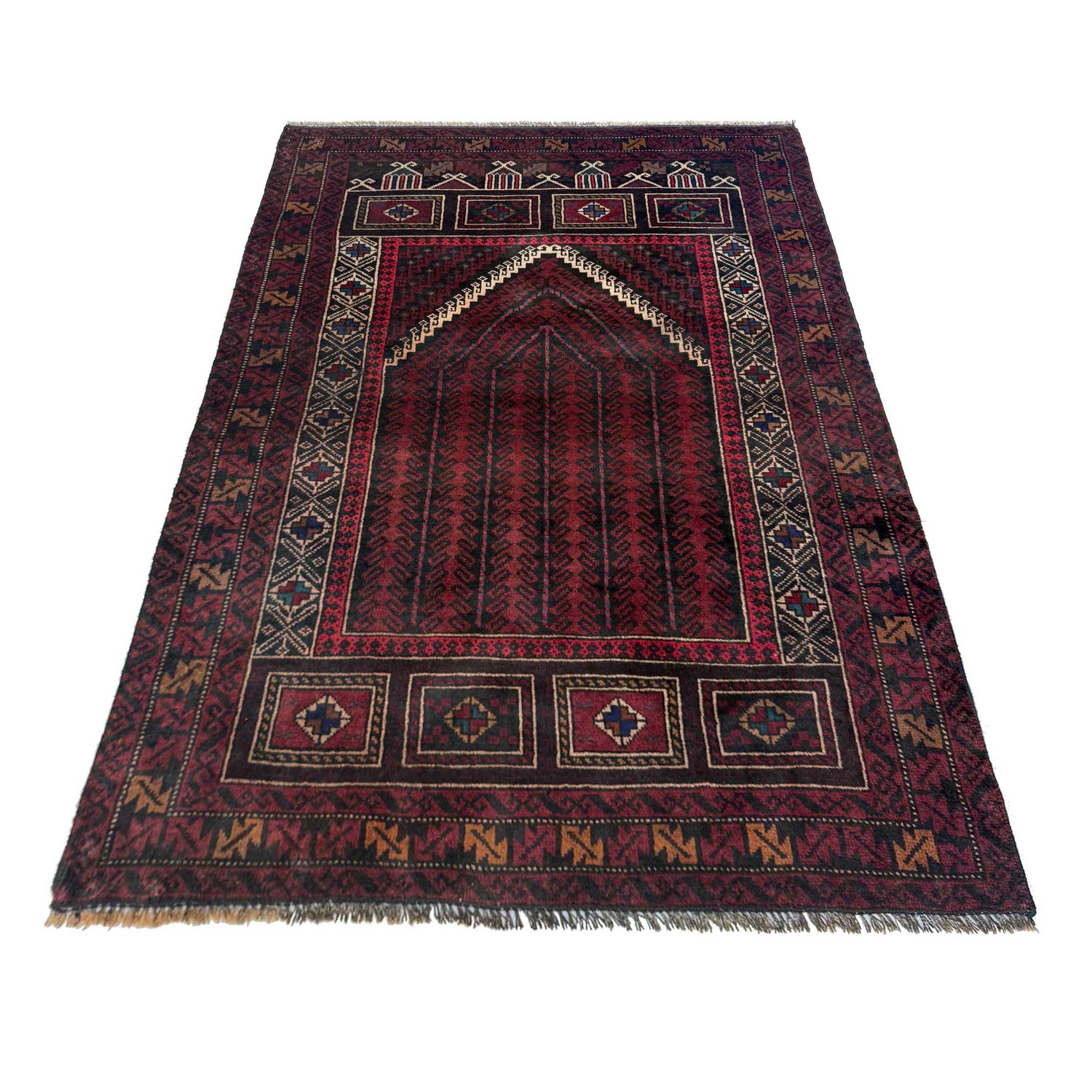Handmade Prayer Rug 2' 11" x 4' 6" (ft) - No. G36858