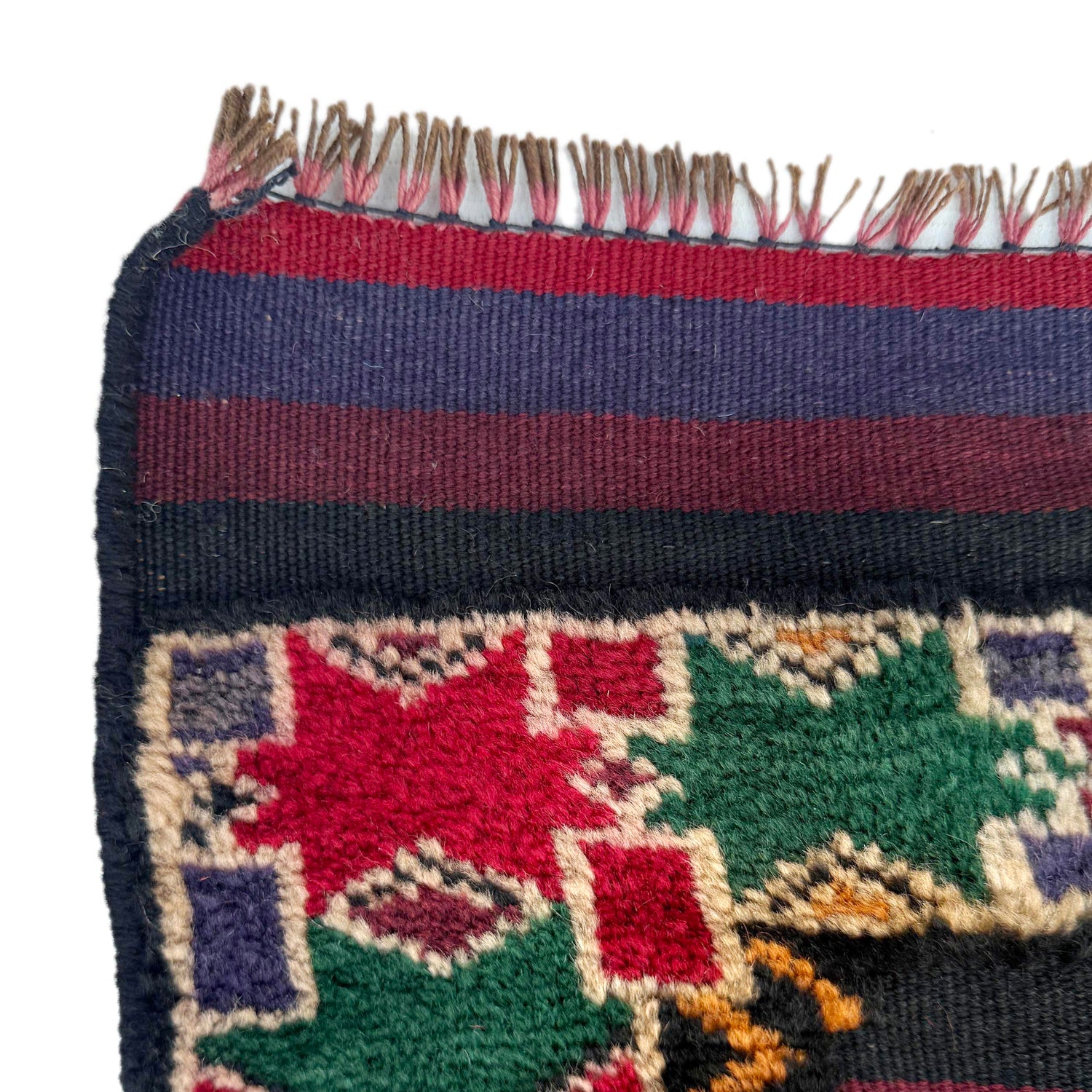 Hand Knotted Multi Dhurrie 5' 6" x 8' 5" (ft) - No. G36859