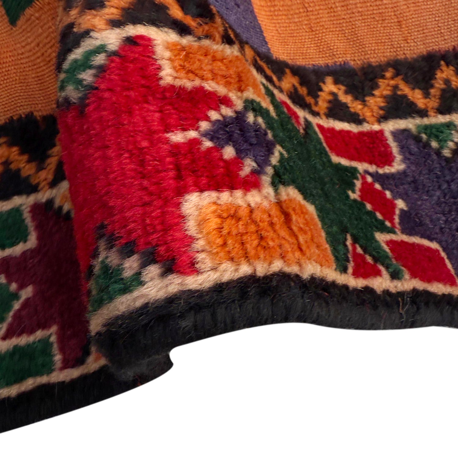 Hand Knotted Multi Dhurrie 5' 6" x 8' 5" (ft) - No. G36859