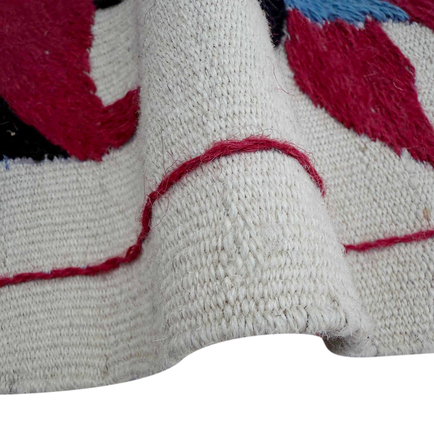 Hand Knotted Embroidery Kilim 3' 10" x 6' 4" (ft) - No. G37359