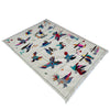 Pakistani Embroidery Kelim 3' 9" x 6' 4" (ft) - No. G37360
