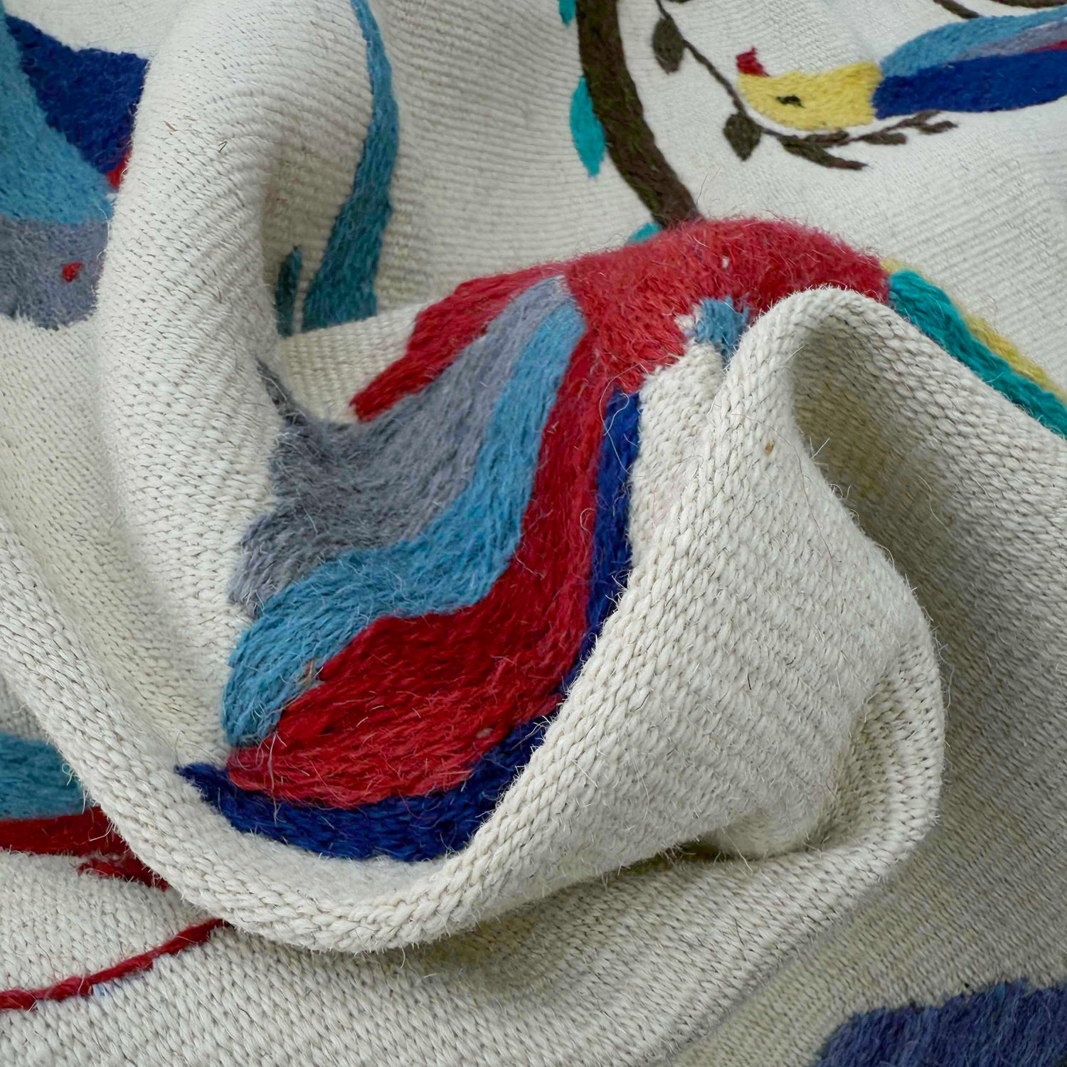 Pakistani Embroidery Kelim 3' 9" x 6' 4" (ft) - No. G37360
