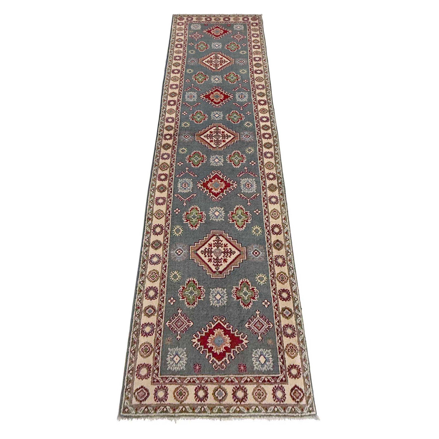 Oriental Kazak Runner 2' 6" x 9' 9" (ft) - No. G37555