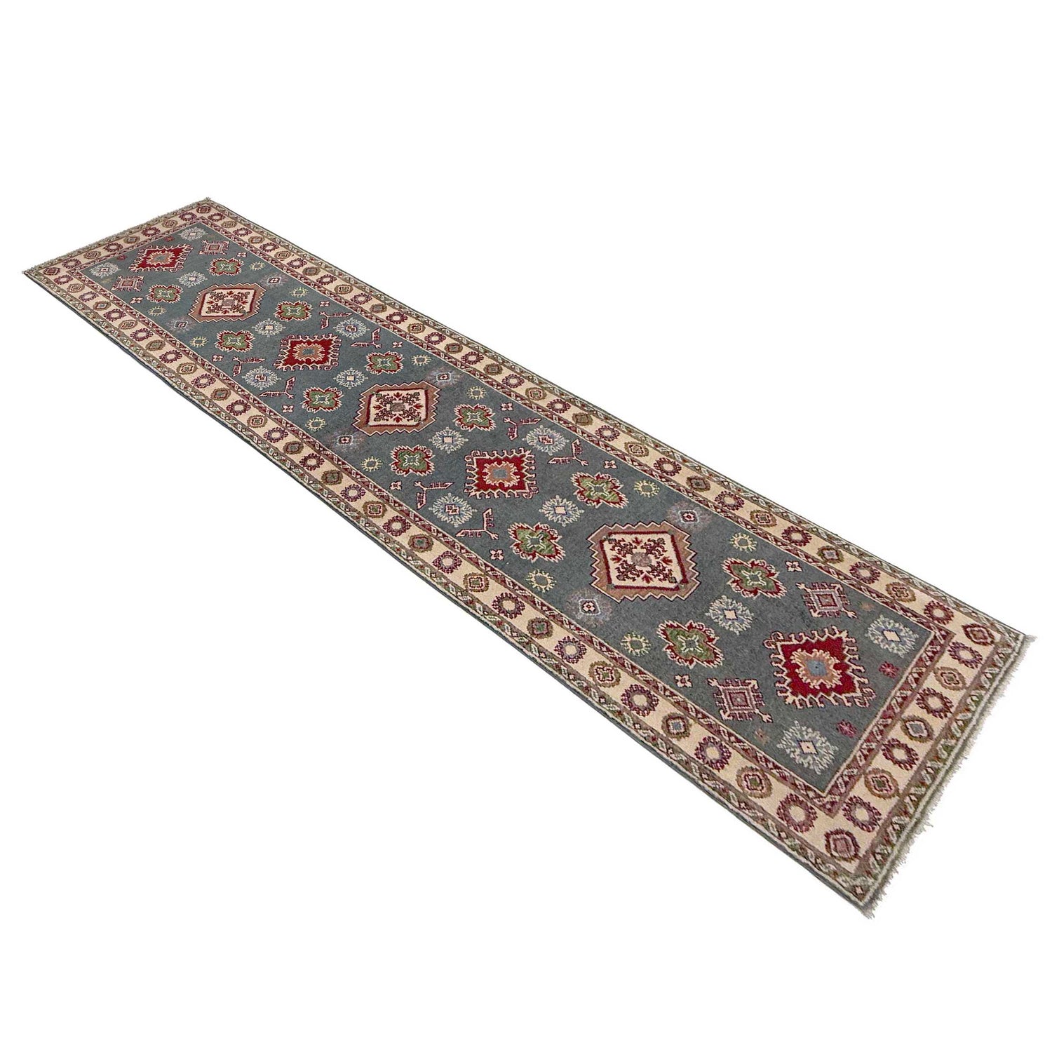 Oriental Kazak Runner 2' 6" x 9' 9" (ft) - No. G37555