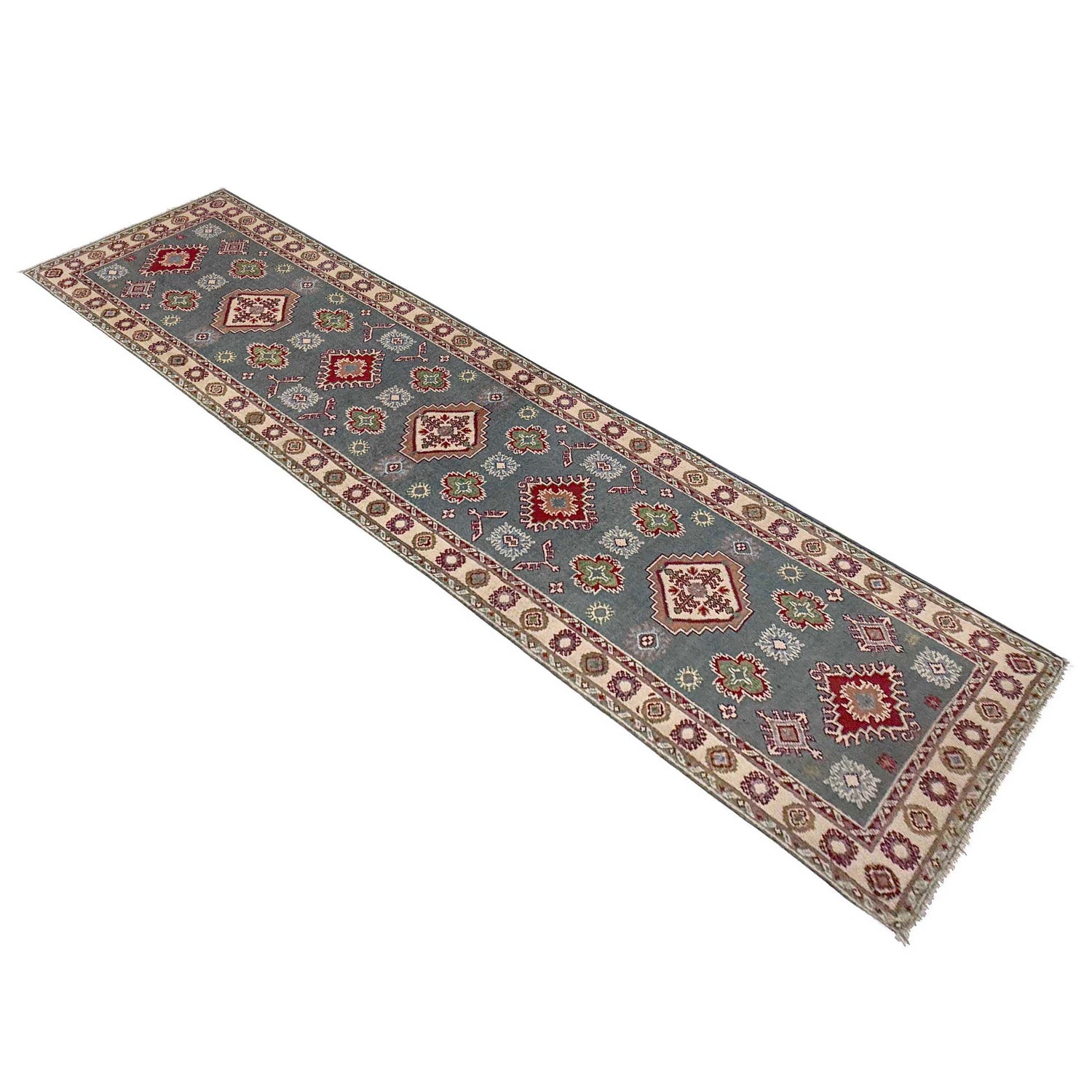 Oriental Kazak Runner 2' 6" x 9' 9" (ft) - No. G37555