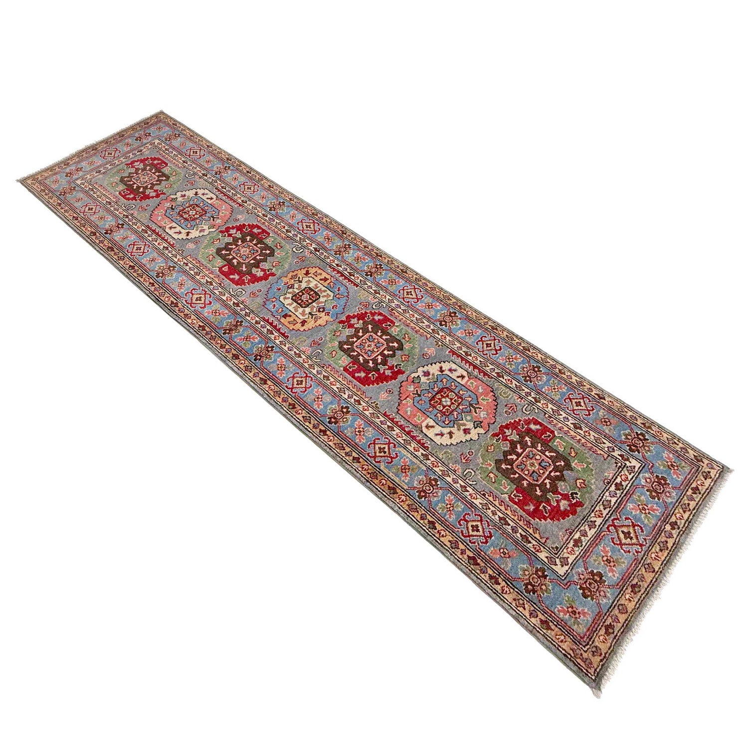 Traditional Style Waziri Carpet Runner 2' 7" x 9' 10" (ft) - No. G37560