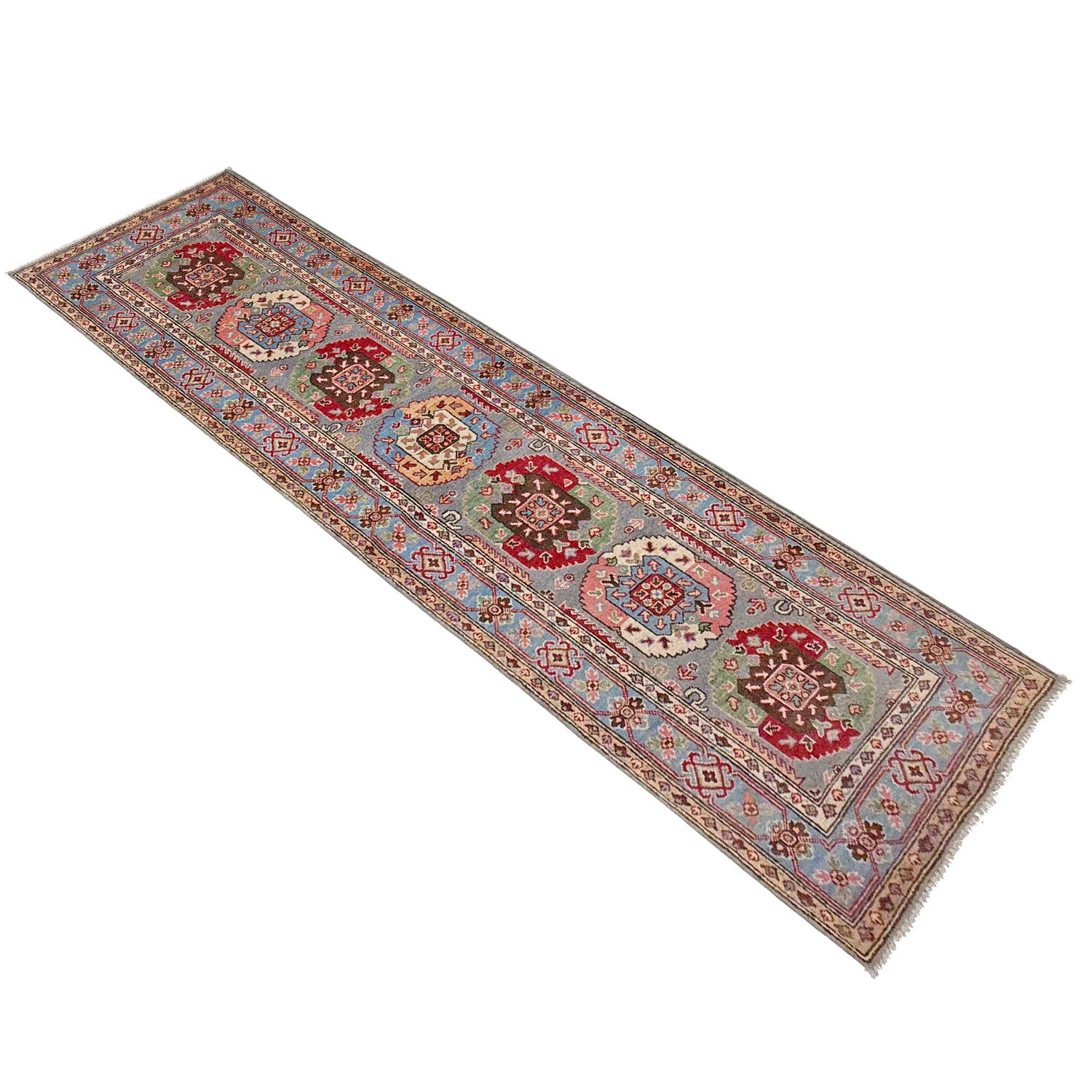 Traditional Style Waziri Carpet Runner 2' 7" x 9' 10" (ft) - No. G37560