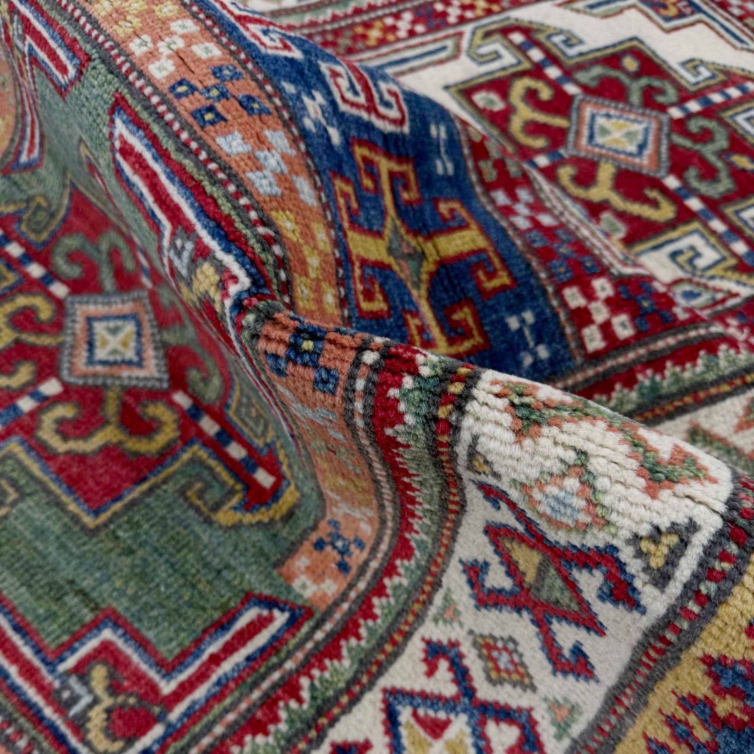 Multi Color Kazak Runner 2' 6" x 9' 8" (ft) - No. G37561