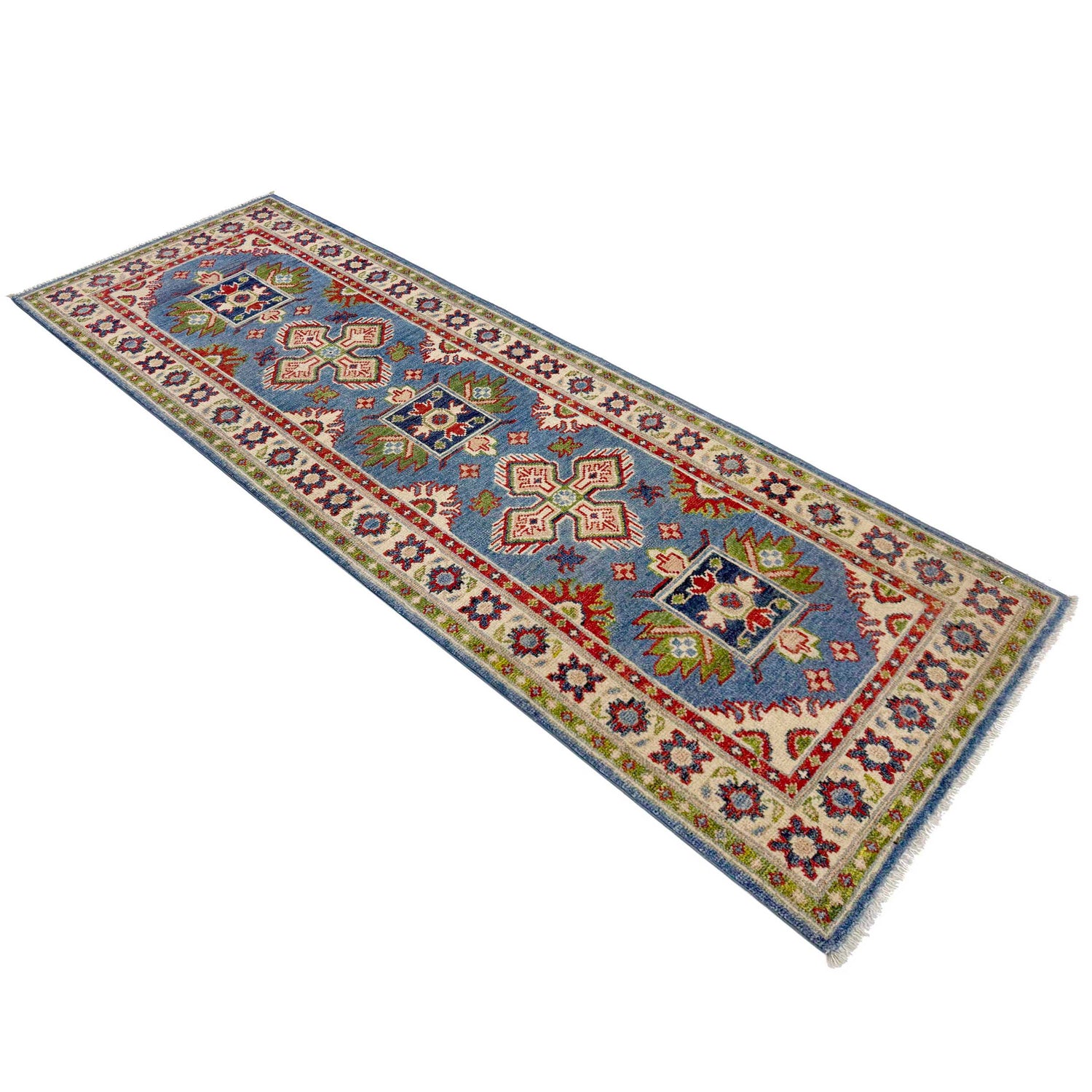 Hand Knotted Kazak Runner 2' 0" x 6' 0" (ft) - No. G37563