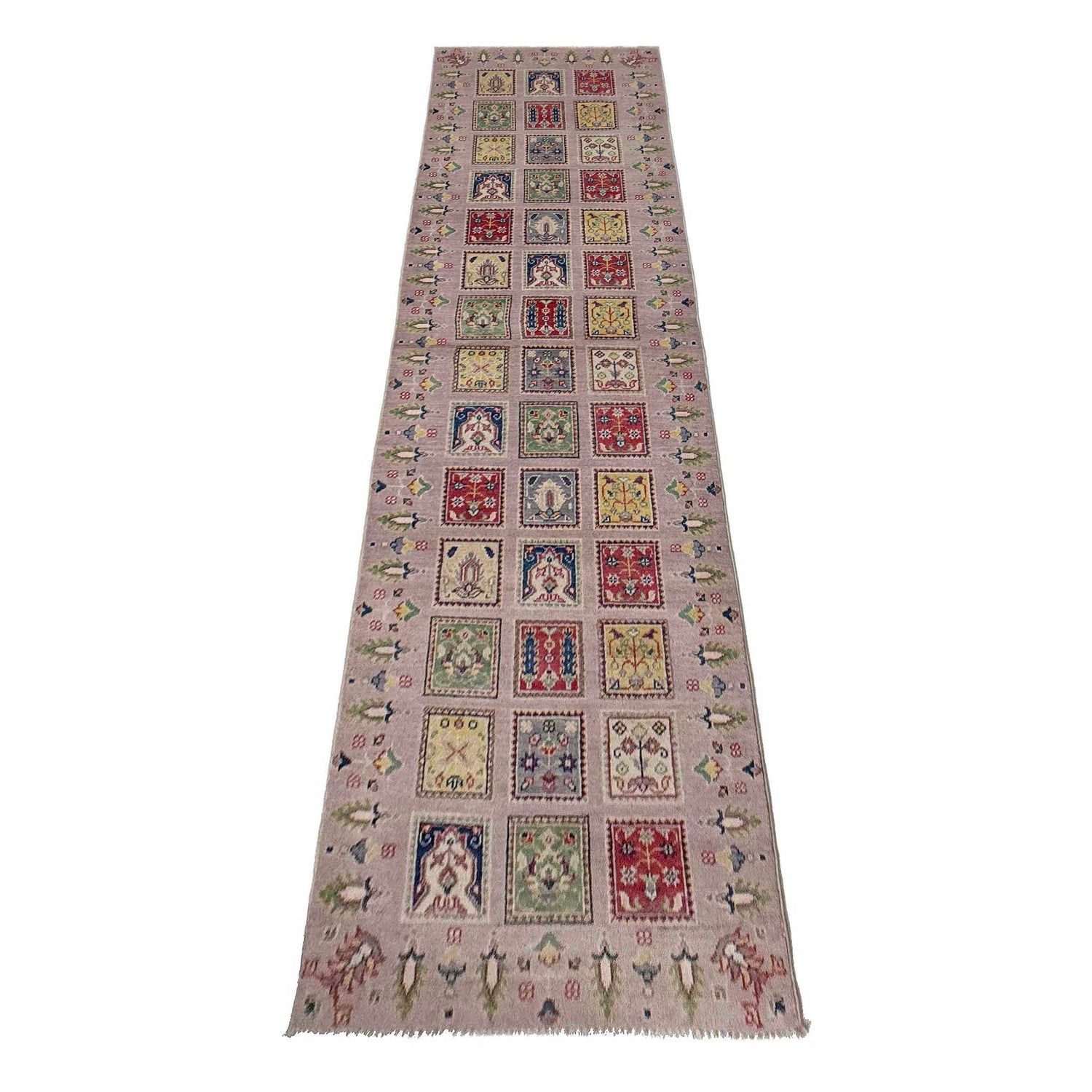 Pink Color Bakhtiar Carpet Runner 2' 9" x 10' 2" (ft) - No. G37565