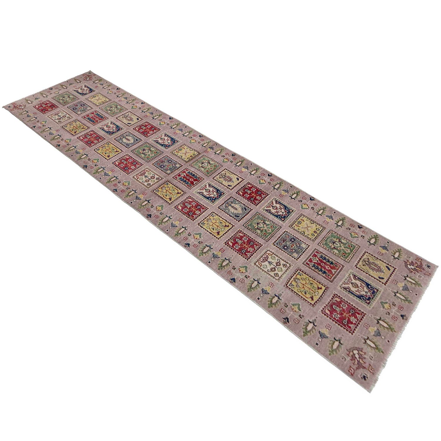 Pink Color Bakhtiar Carpet Runner 2' 9" x 10' 2" (ft) - No. G37565