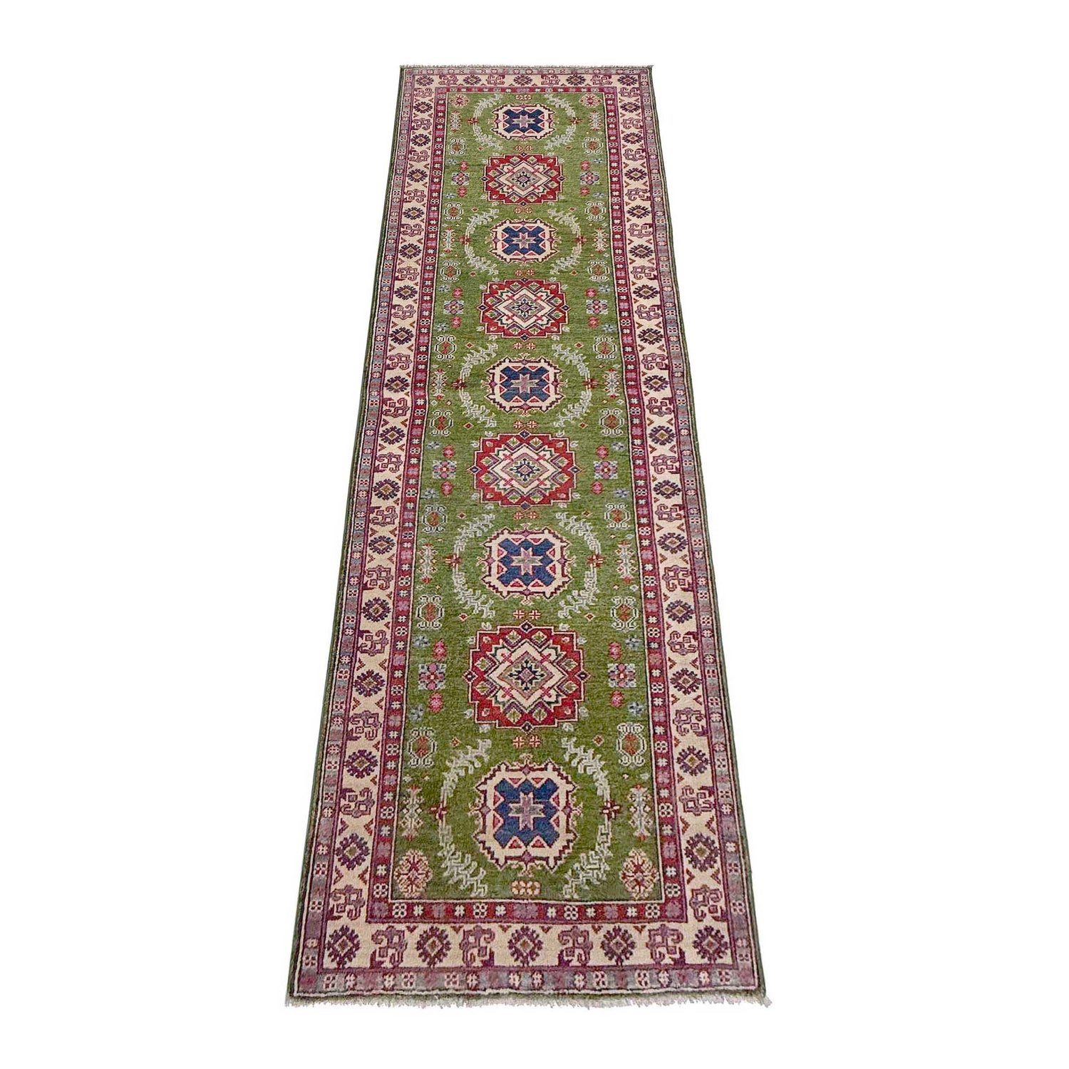 Hand Knotted Kazak Runner 2' 8" x 9' 11" (ft) - No. G37570