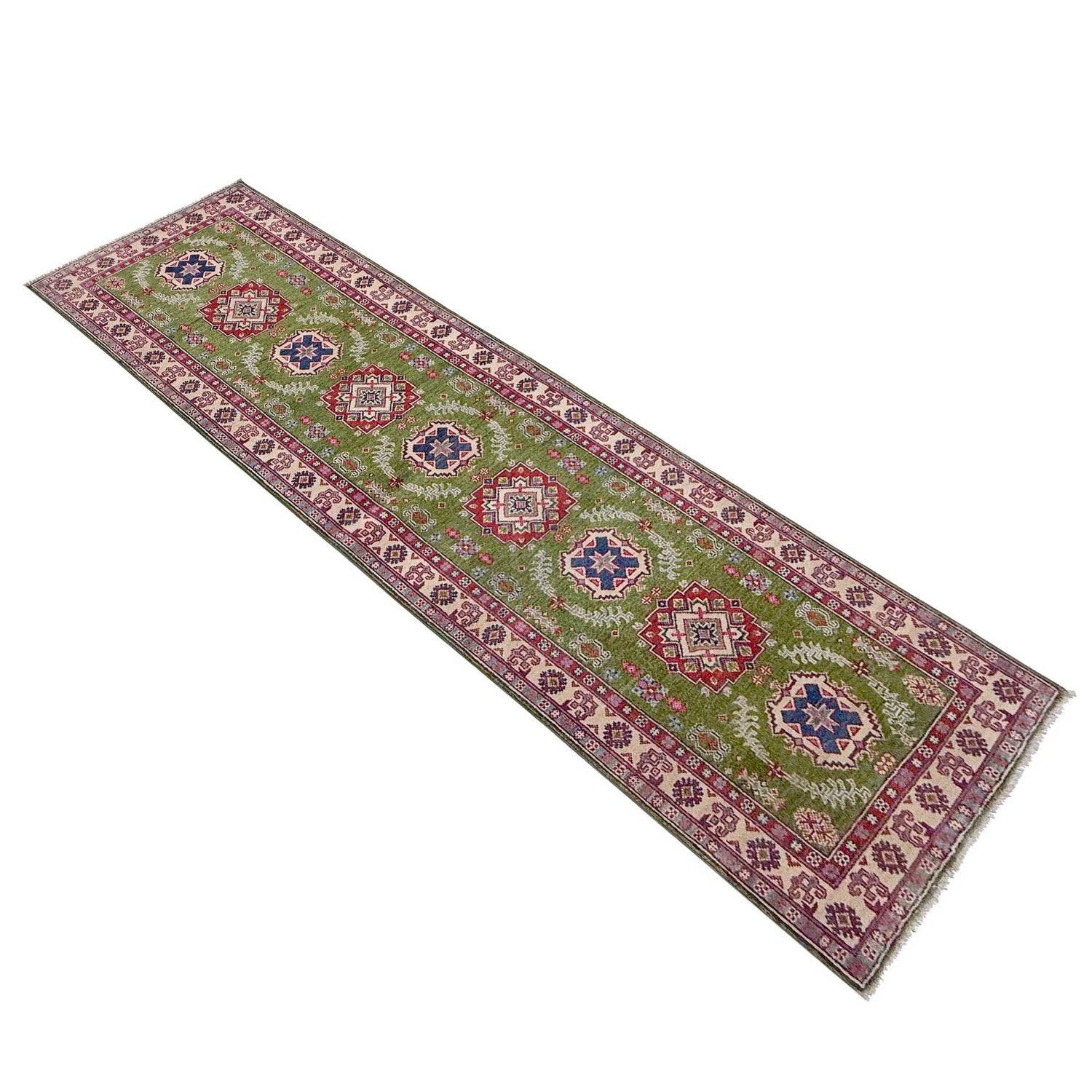 Hand Knotted Kazak Runner 2' 8" x 9' 11" (ft) - No. G37570