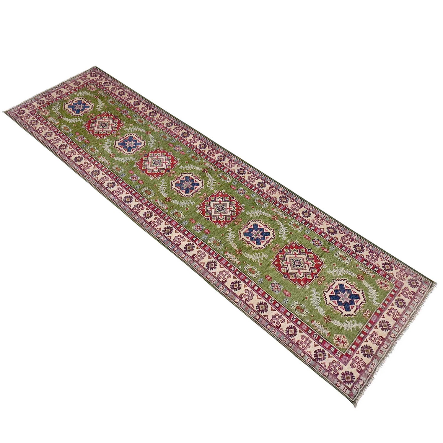Hand Knotted Kazak Runner 2' 8" x 9' 11" (ft) - No. G37570