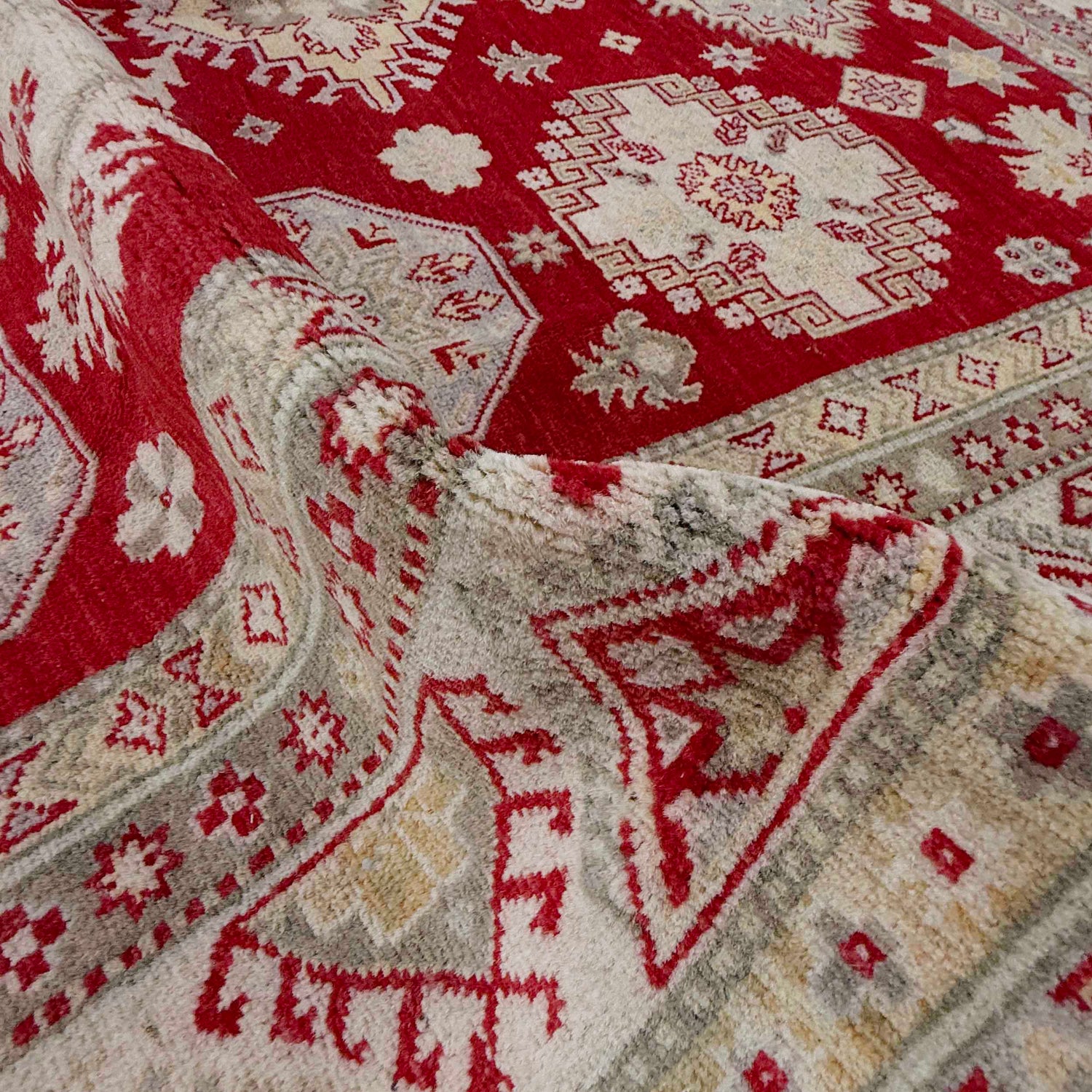 Hand Knotted Kazak Rug 6' 8" x 9' 8" (ft) - No. G37572