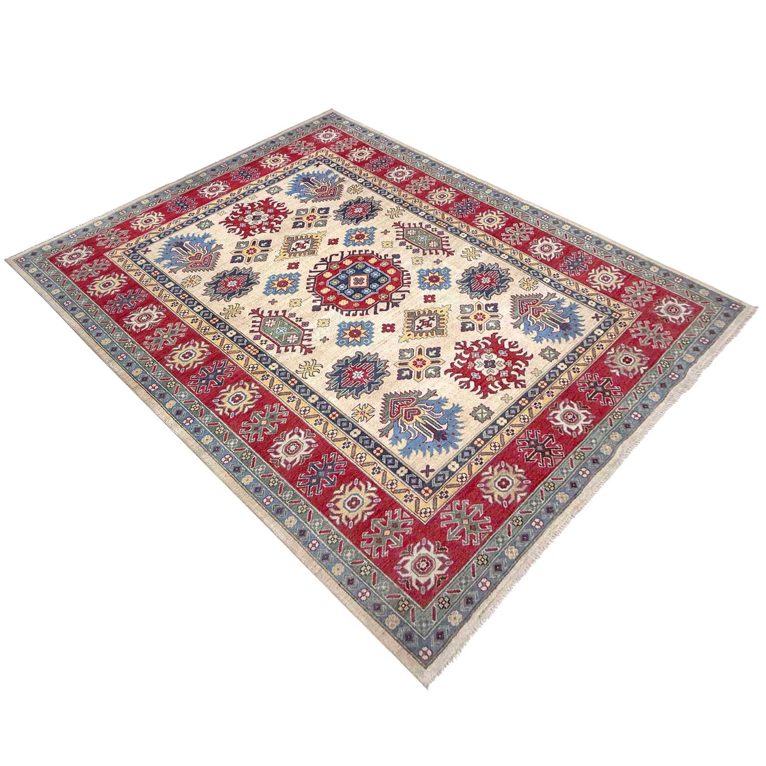 Oriental Kazak Rug 6' 6" x 10' 0" (ft) - No. G37573