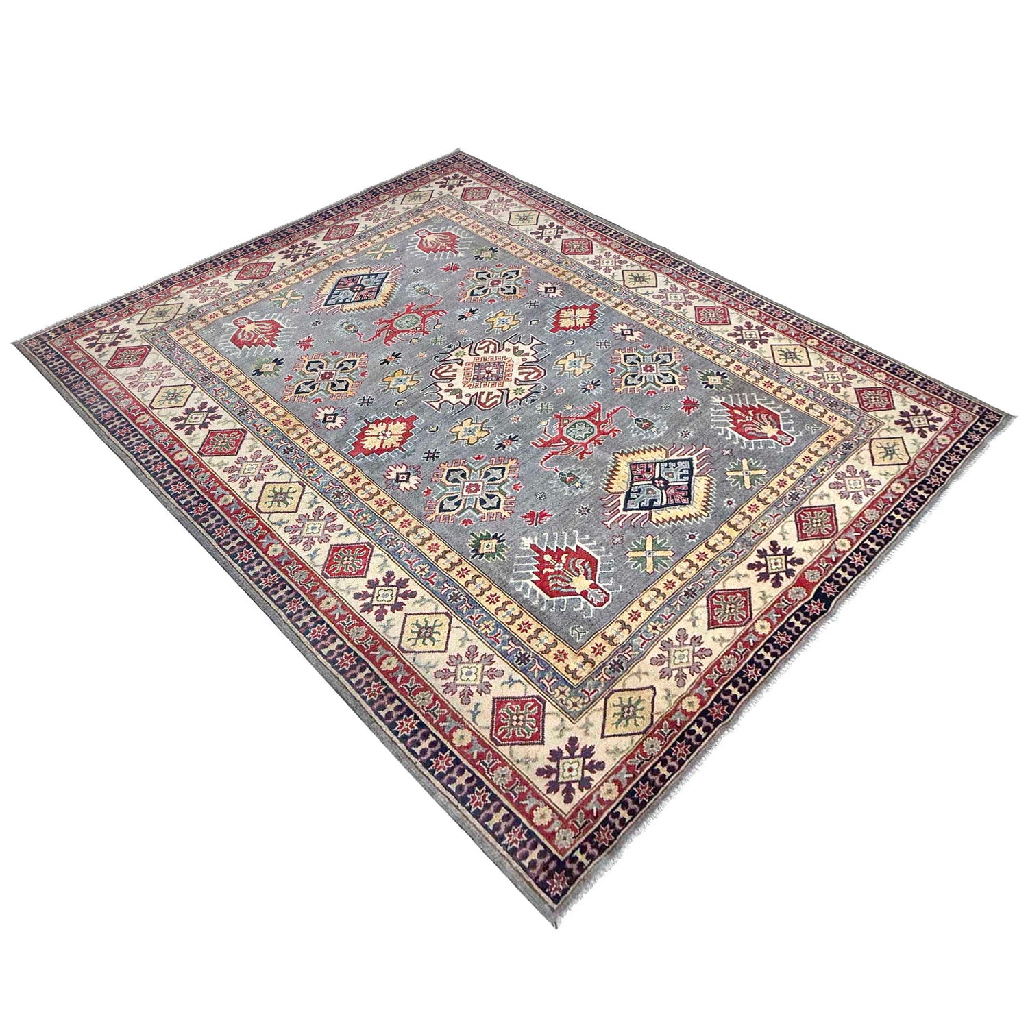 Oriental Kazak Rug 6' 8" x 9' 7" (ft) - No. G37574