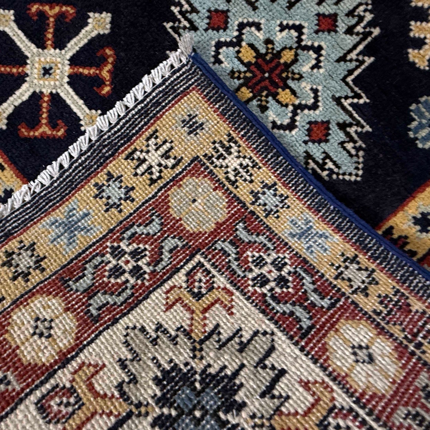 Blue Color Kazak Rug 6' 1" x 9' 2" (ft) - No. G37576