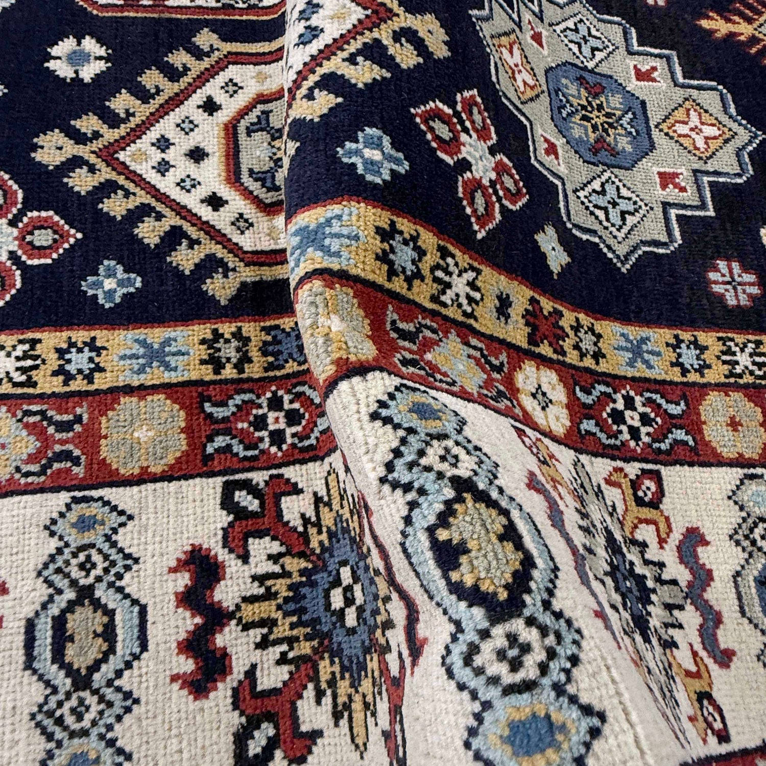 Blue Color Kazak Rug 6' 1" x 9' 2" (ft) - No. G37576