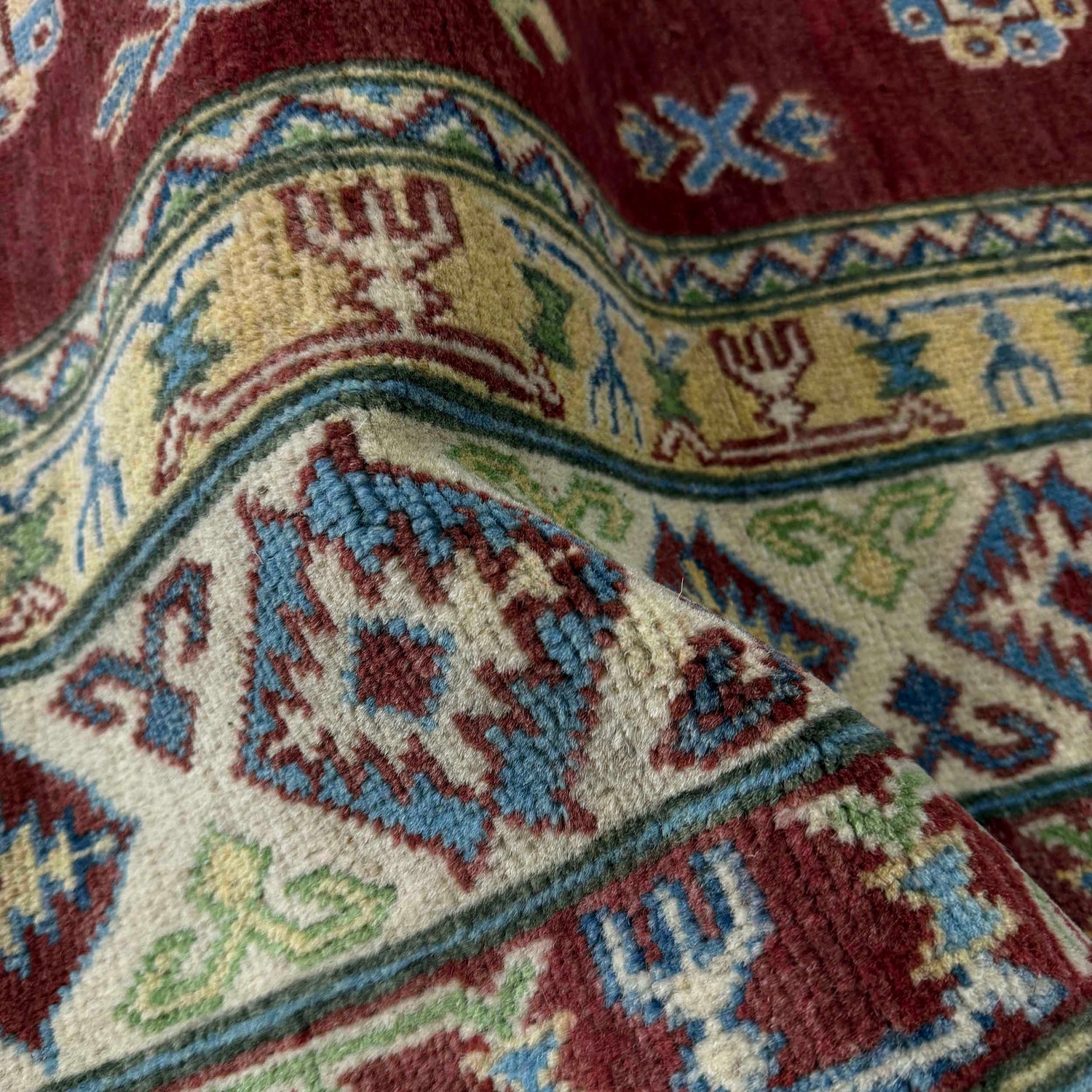 Hand Knotted Kazak Rug 6' 8" x 9' 11" (ft) - No. G37577