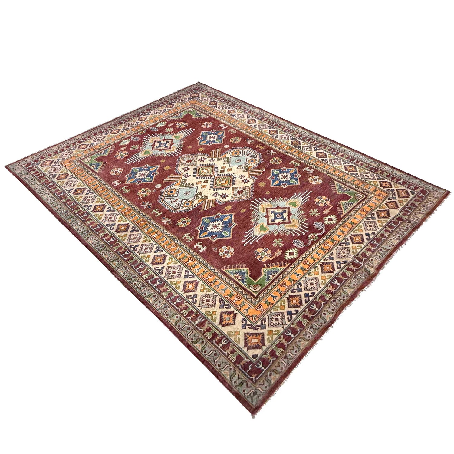 Oriental Kazak Rug 6' 7" x 9' 11" (ft) - No. G37578