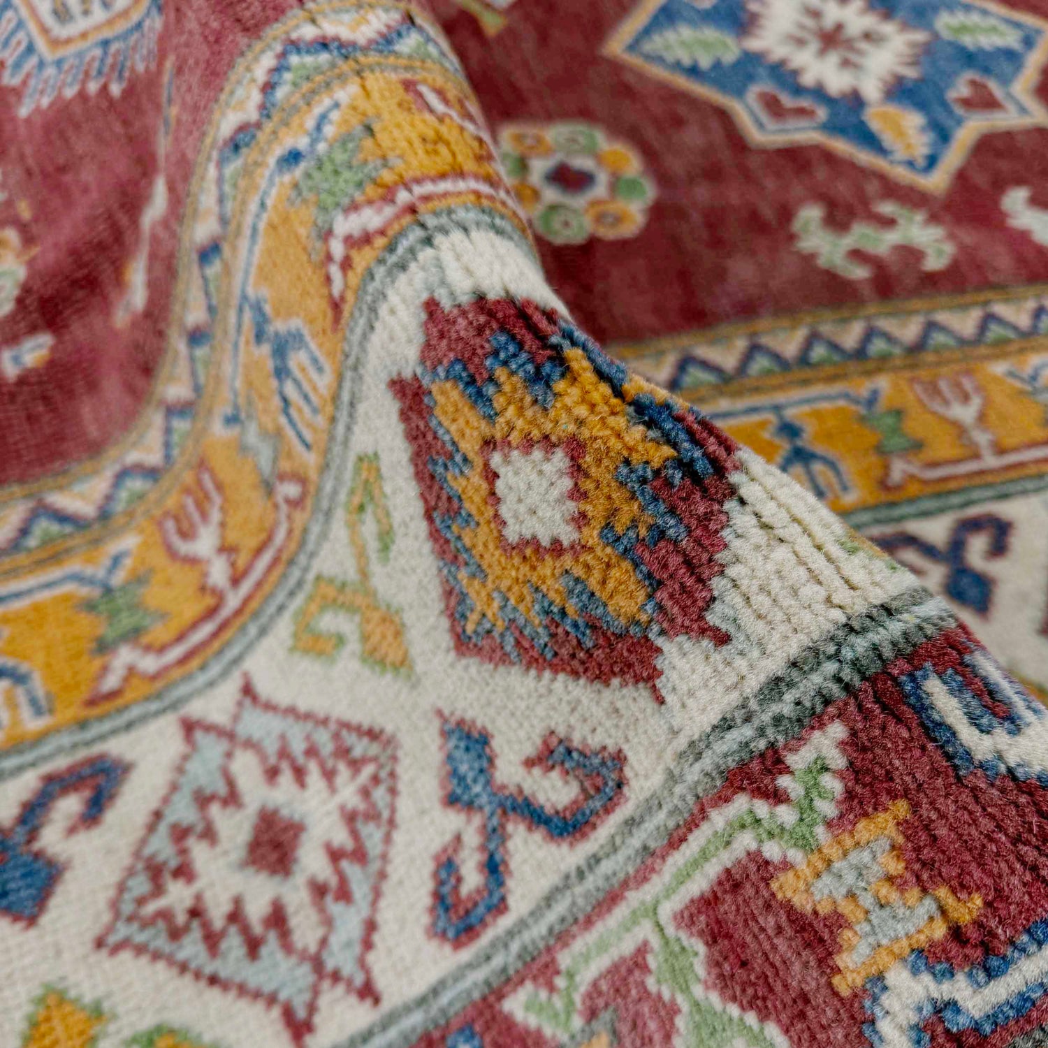 Oriental Kazak Rug 6' 7" x 9' 11" (ft) - No. G37578