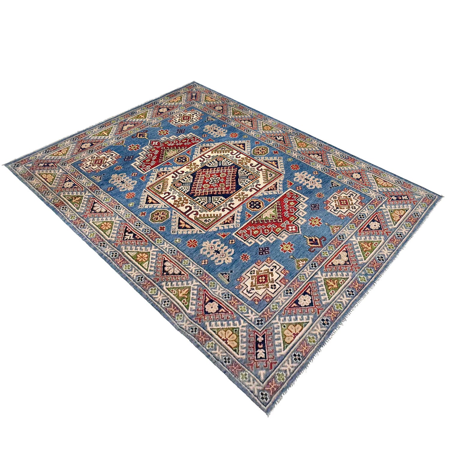 Oriental Kazak Rug 5' 0" x 6' 11" (ft) - No. G37581