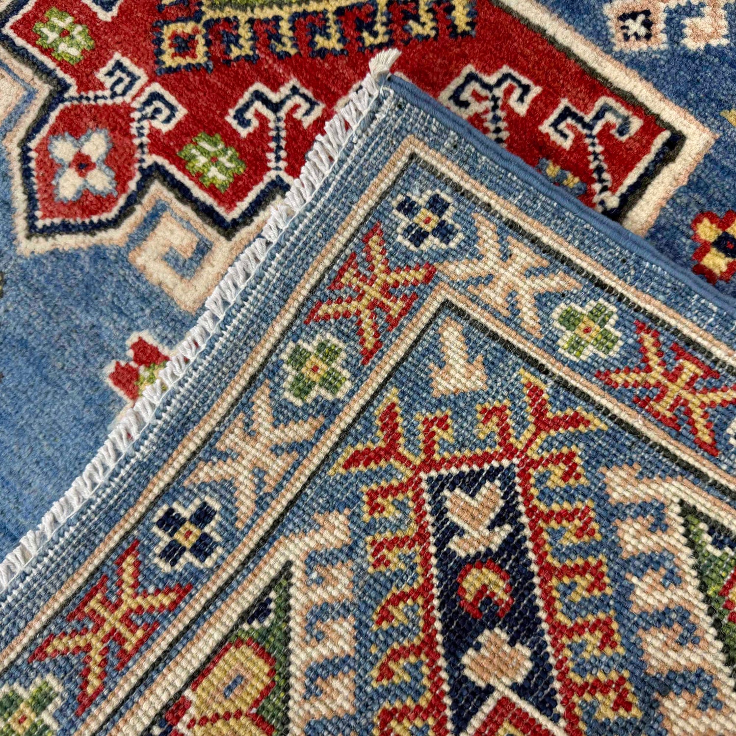 Oriental Kazak Rug 5' 0" x 6' 11" (ft) - No. G37581
