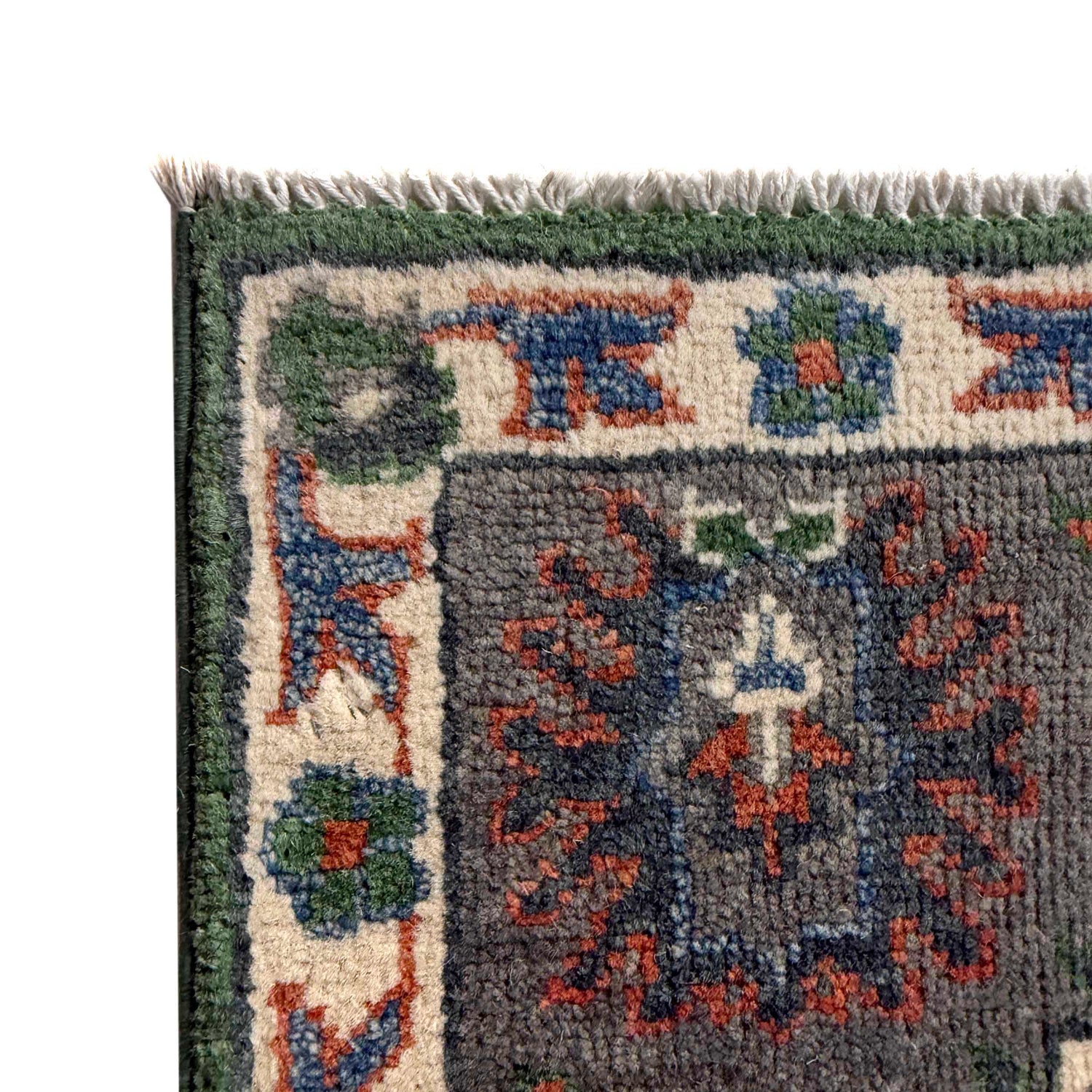 Green Color Kazak Rug 4' 10" x 7' 1" (ft) - No. G37582