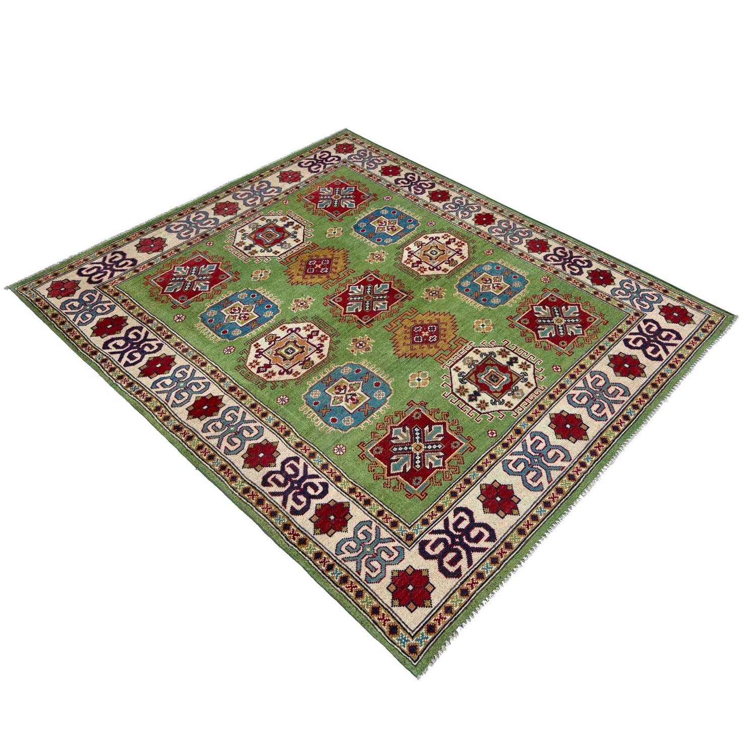 Hand Knotted Kazak Rug 4' 11" x 6' 4" (ft) - No. G37583