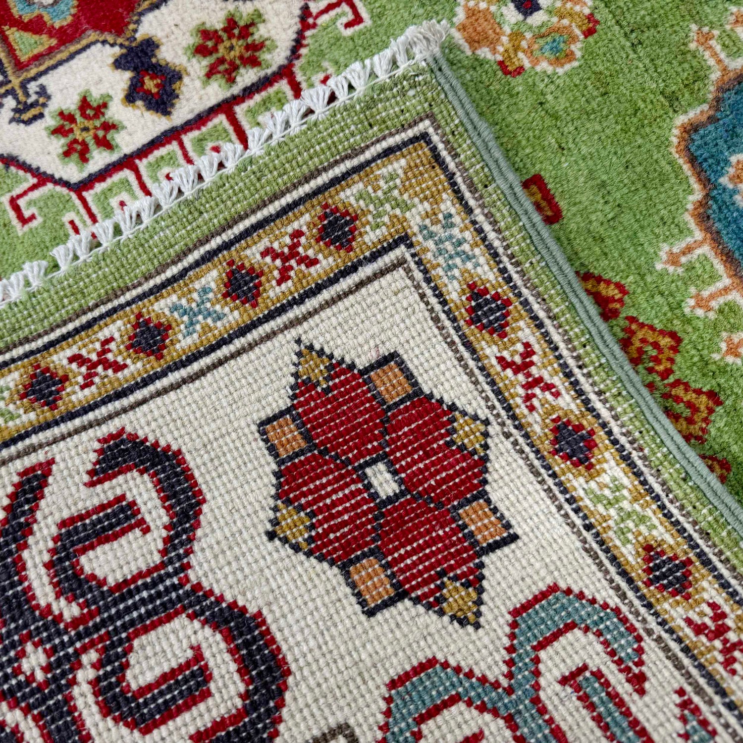 Hand Knotted Kazak Rug 4' 11" x 6' 4" (ft) - No. G37583