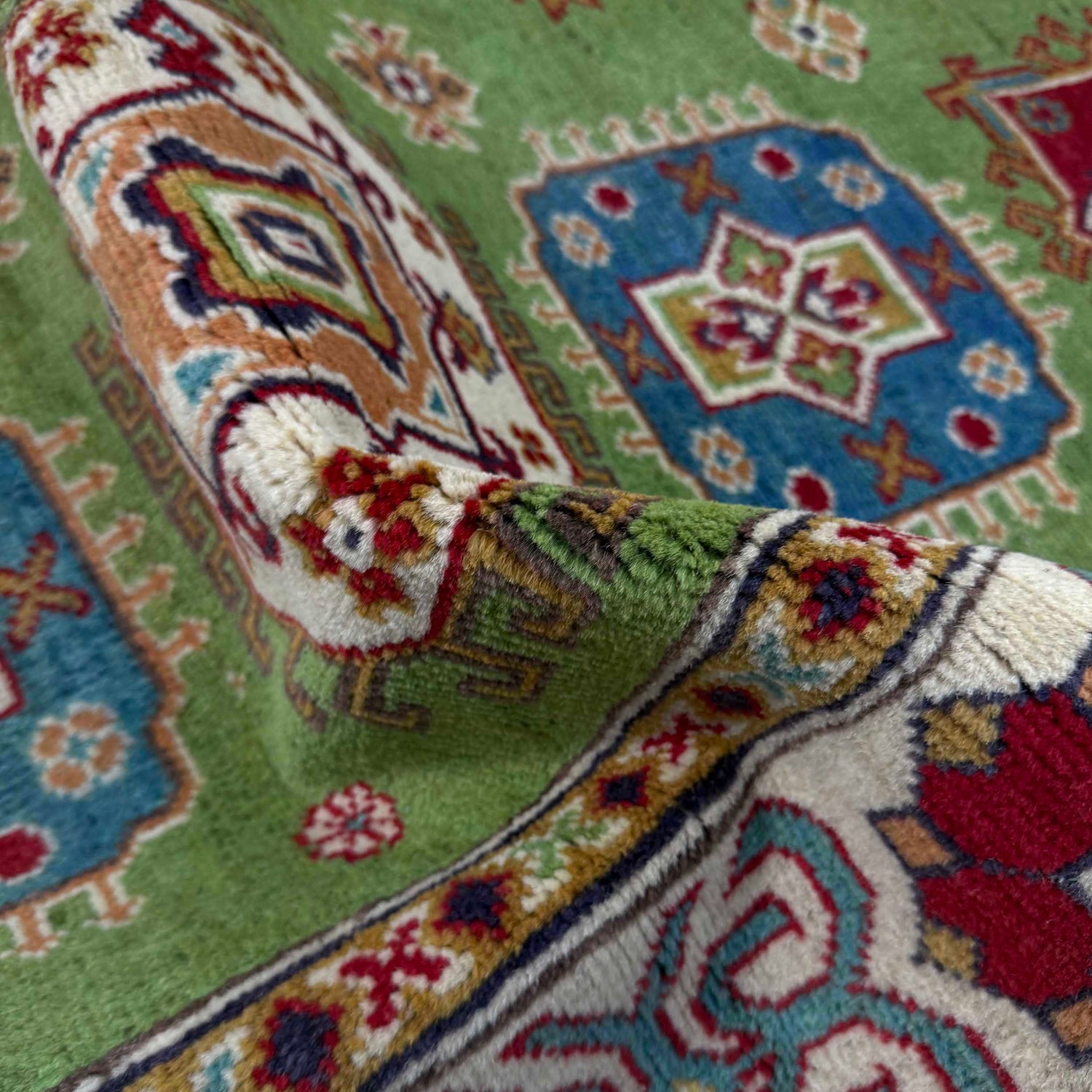 Hand Knotted Kazak Rug 4' 11" x 6' 4" (ft) - No. G37583