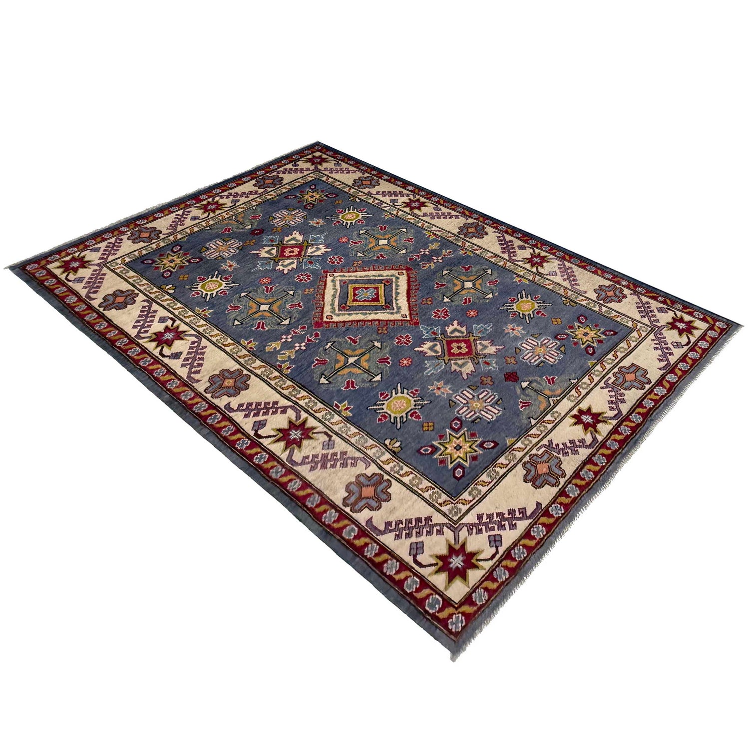 Oriental Kazak Rug 4' 9" x 6' 11" (ft) - No. G37585