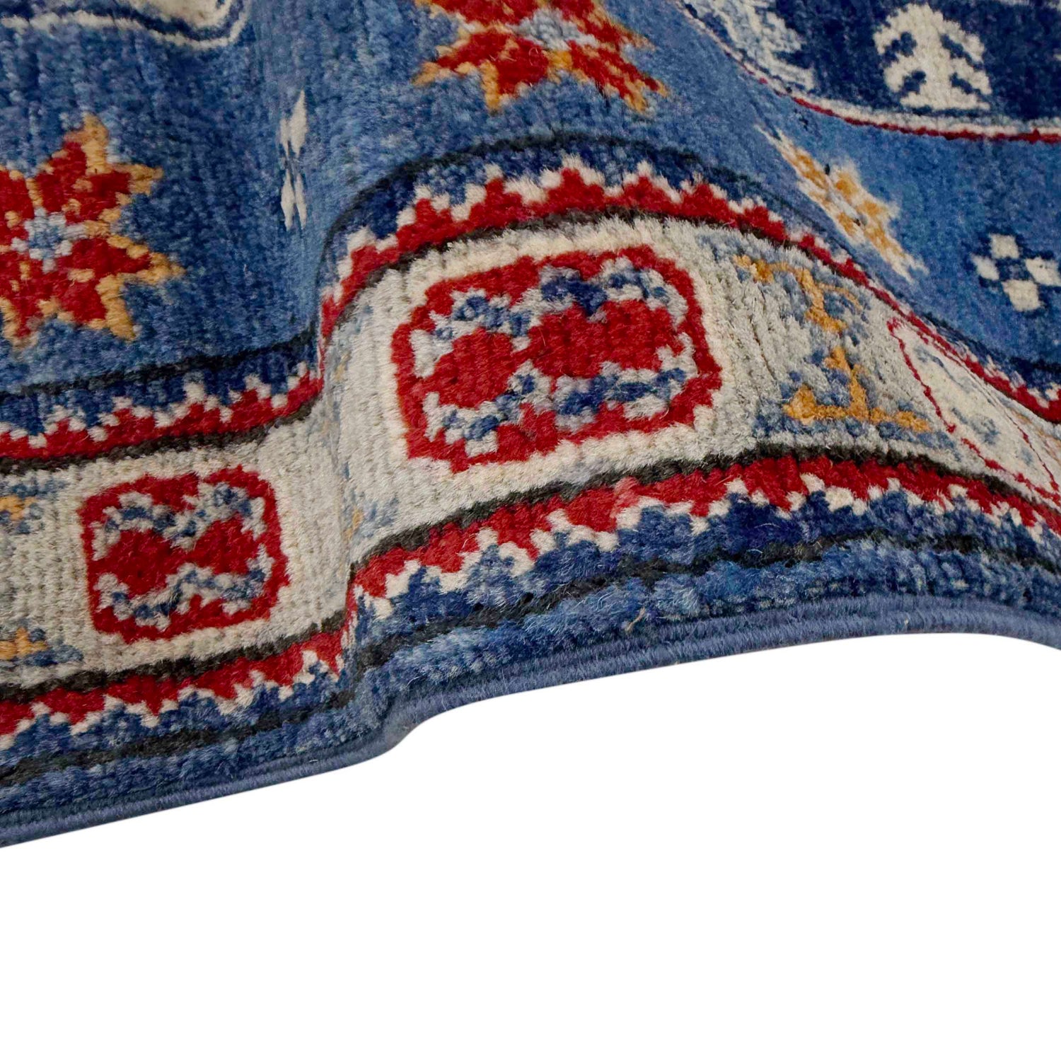 Blue Color Kazak Runner 2' 1" x 6' 1" (ft) - No. G37591