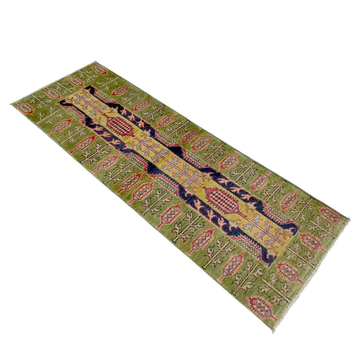 Hand Knotted Kazak Runner 1' 11" x 6' 3" (ft) - No. G37593