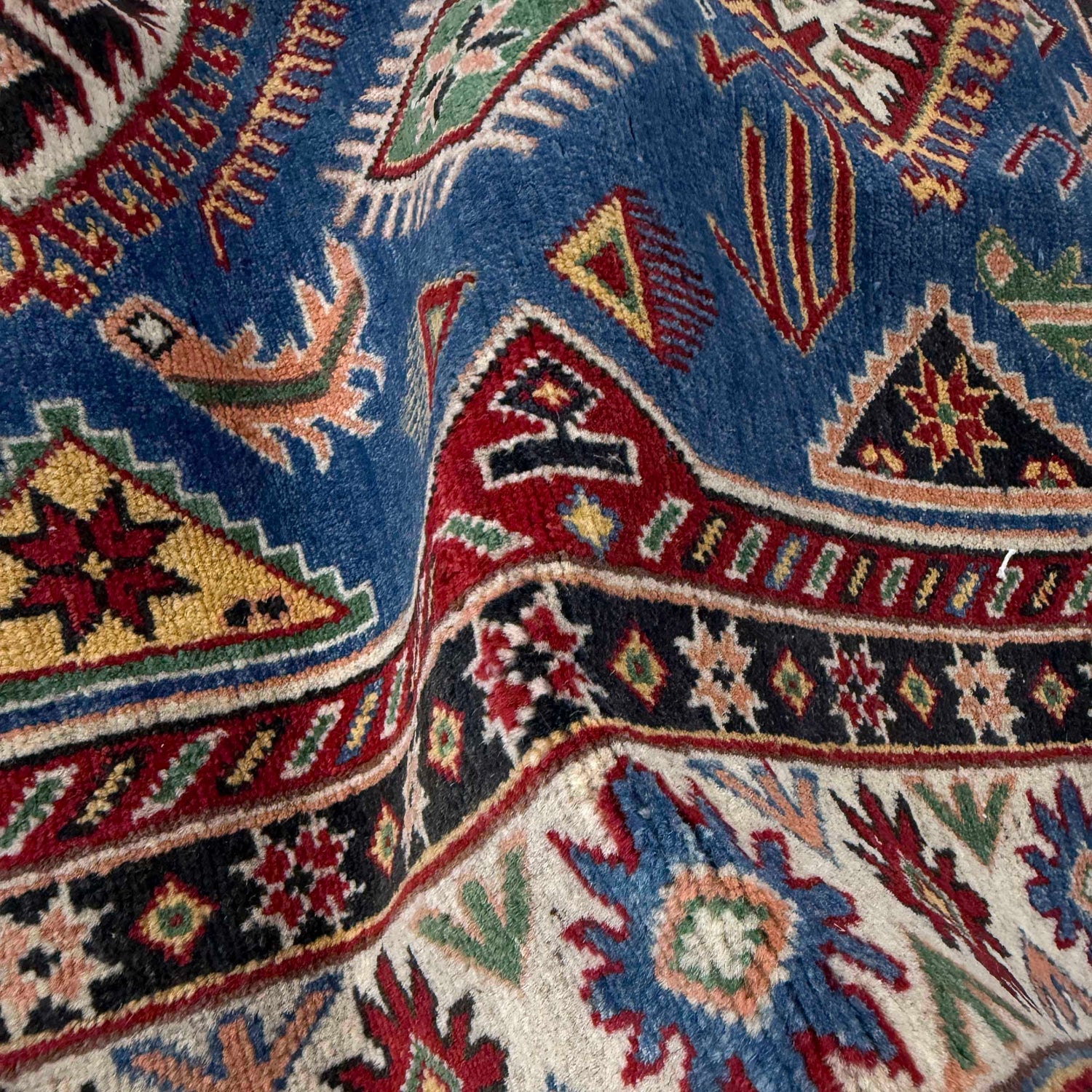 Hand Knotted Kazak Rug 4' 10" x 7' 3" (ft) - No. G37597