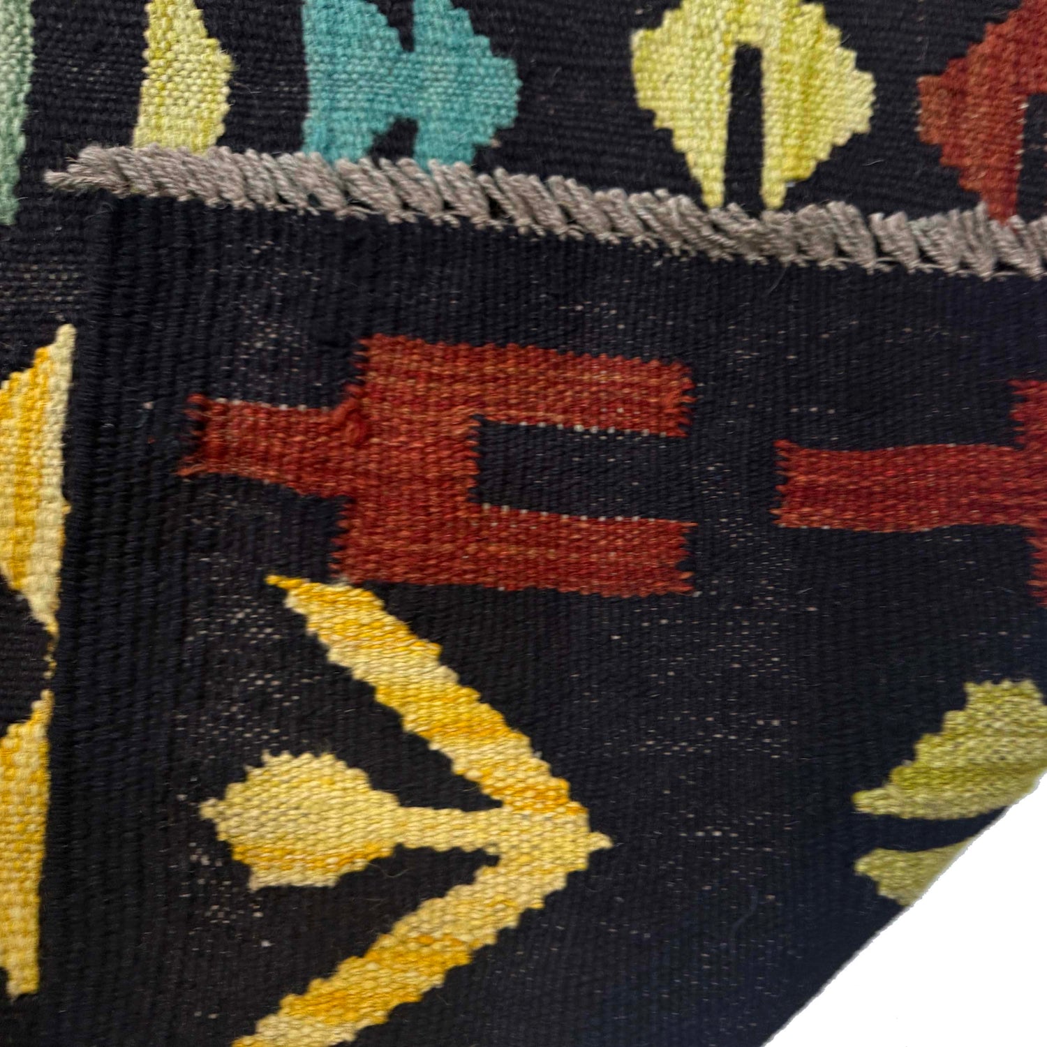 Handmade Vegetable Kelim 9' 5" x 12' 6" (ft) - No. G38825