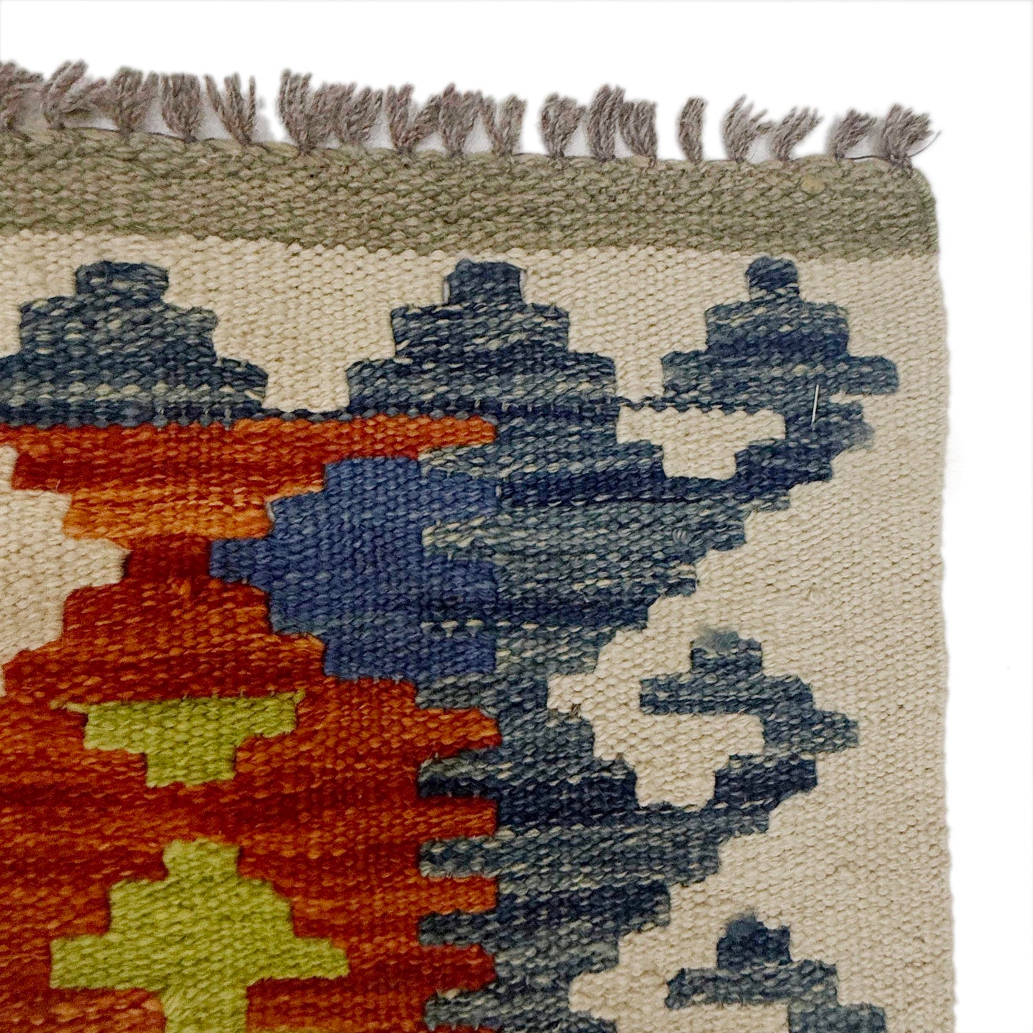 Handmade Vegetable Kelim 6' 9" x 10' 2" (ft) - No. G38826