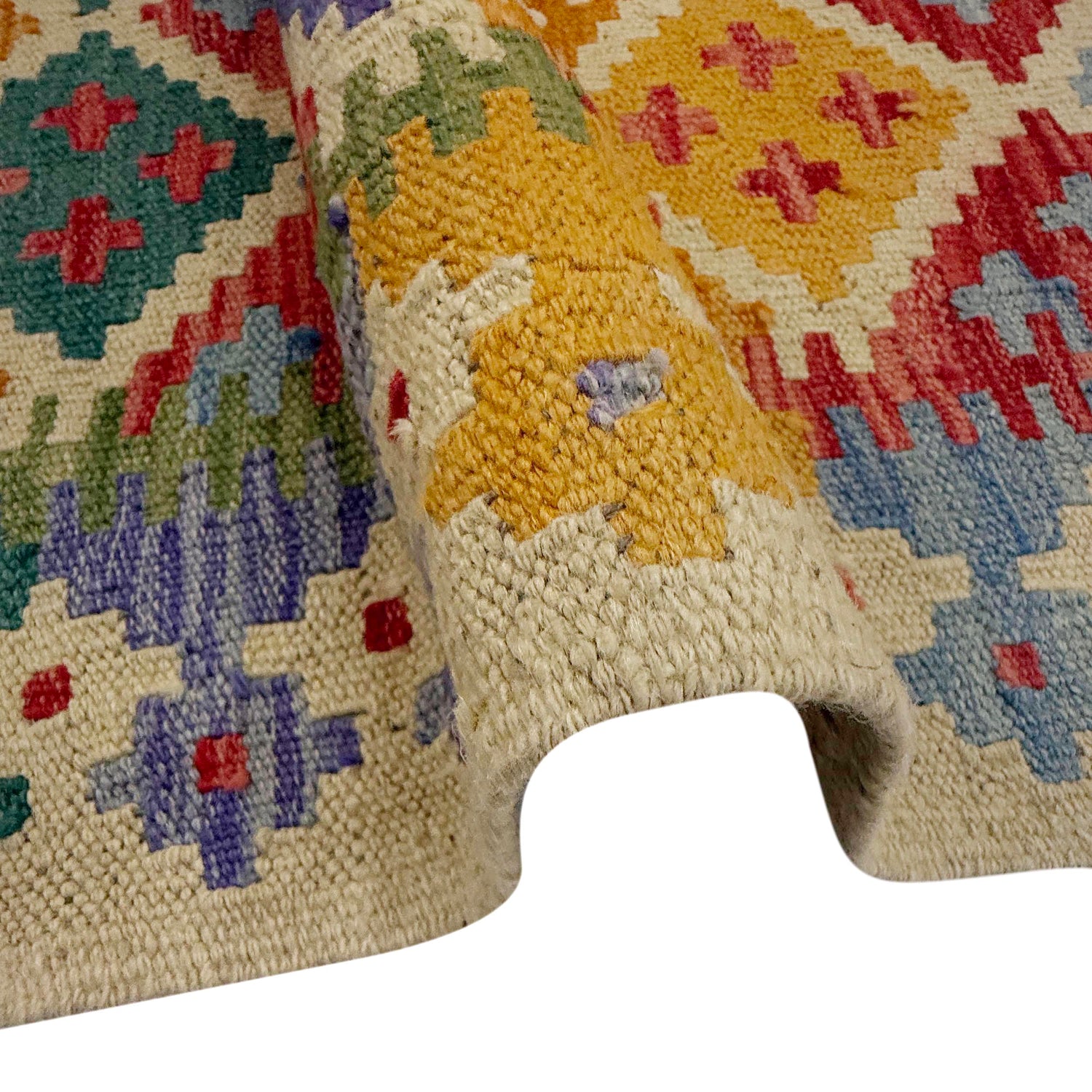 Handmade Vegetable Kilim 6' 11" x 9' 6" (ft) - No. G38828