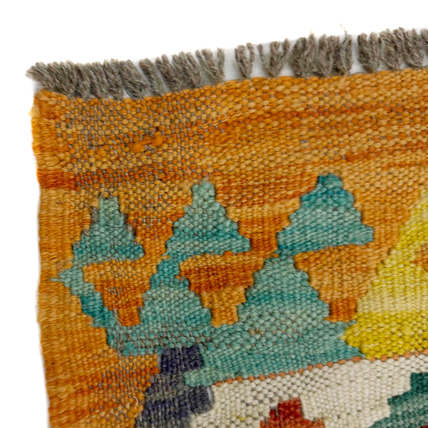 Handmade Vegetable Kelim 6' 8" x 9' 3" (ft) - No. G38831