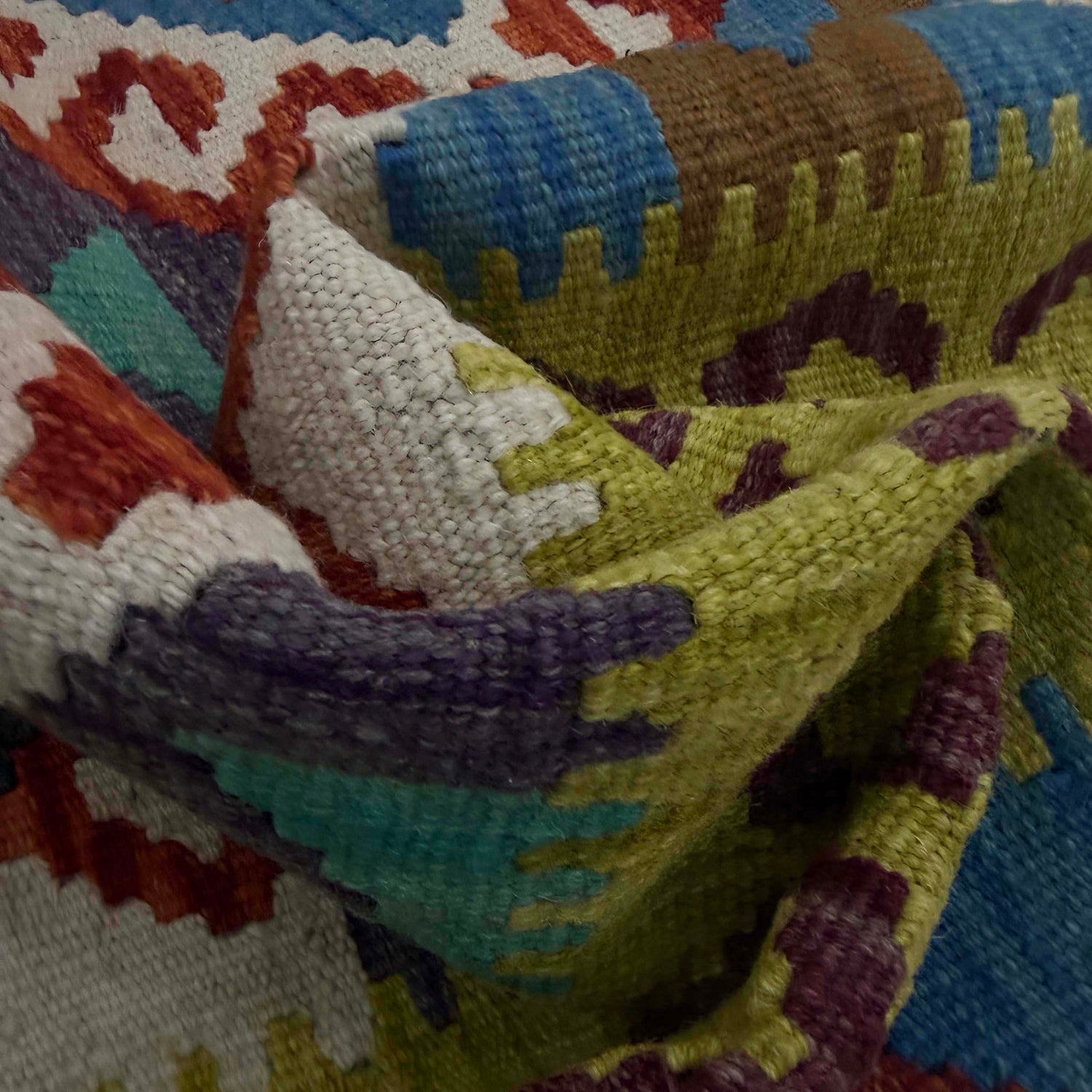 Vegetable Kelim Runner 2' 7" x 9' 5" (ft) - No. G38834