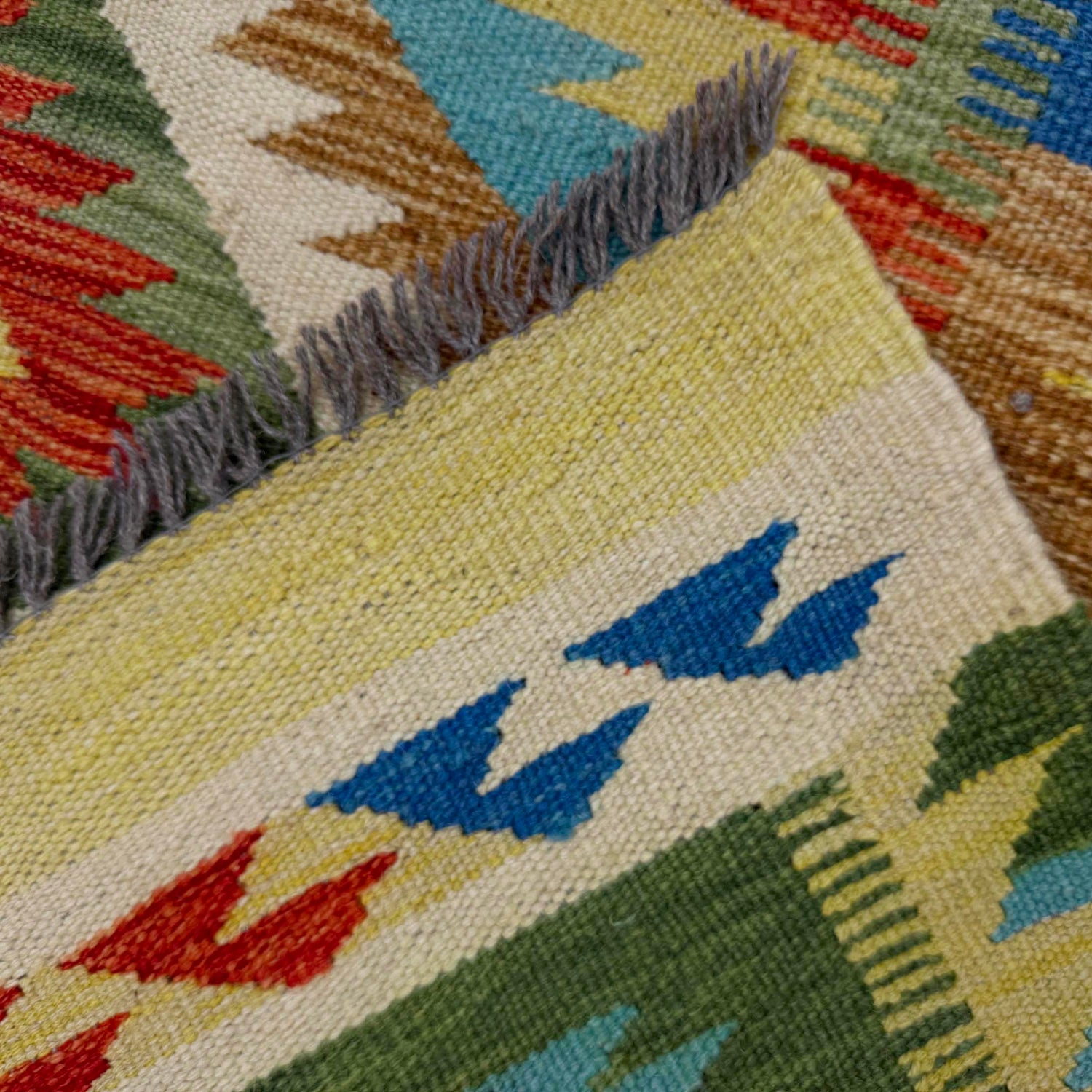 Handmade Vegetable Kilim 5' 6" x 8' 0" (ft) - No. G38836