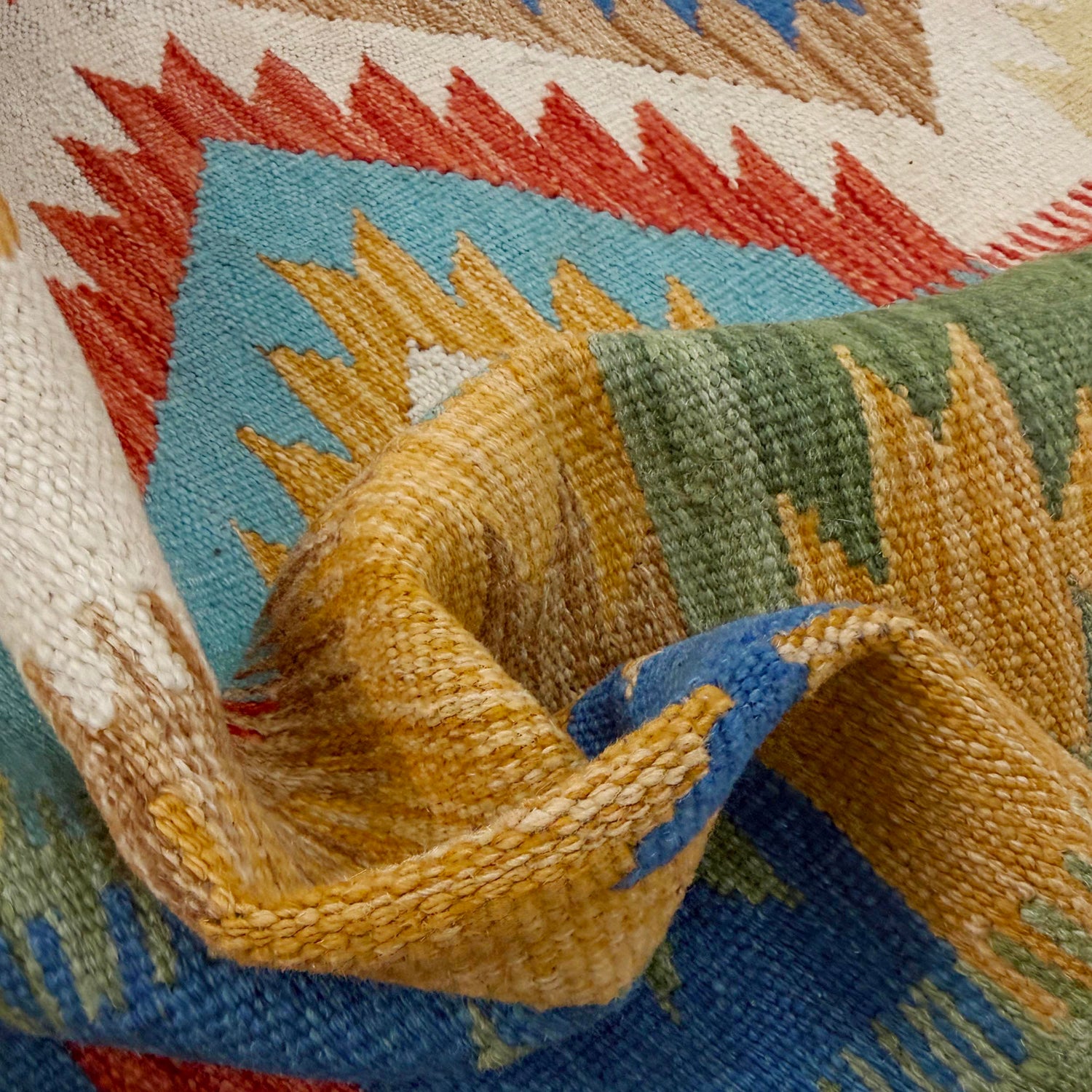 Handmade Vegetable Kilim 5' 6" x 8' 0" (ft) - No. G38836