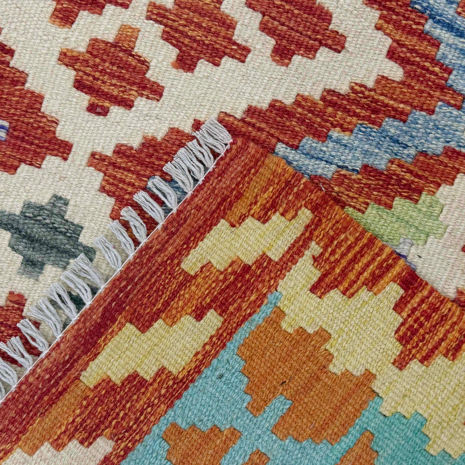 Handmade Vegetable Kilim 4' 10" x 6' 4" (ft) - No. G38843