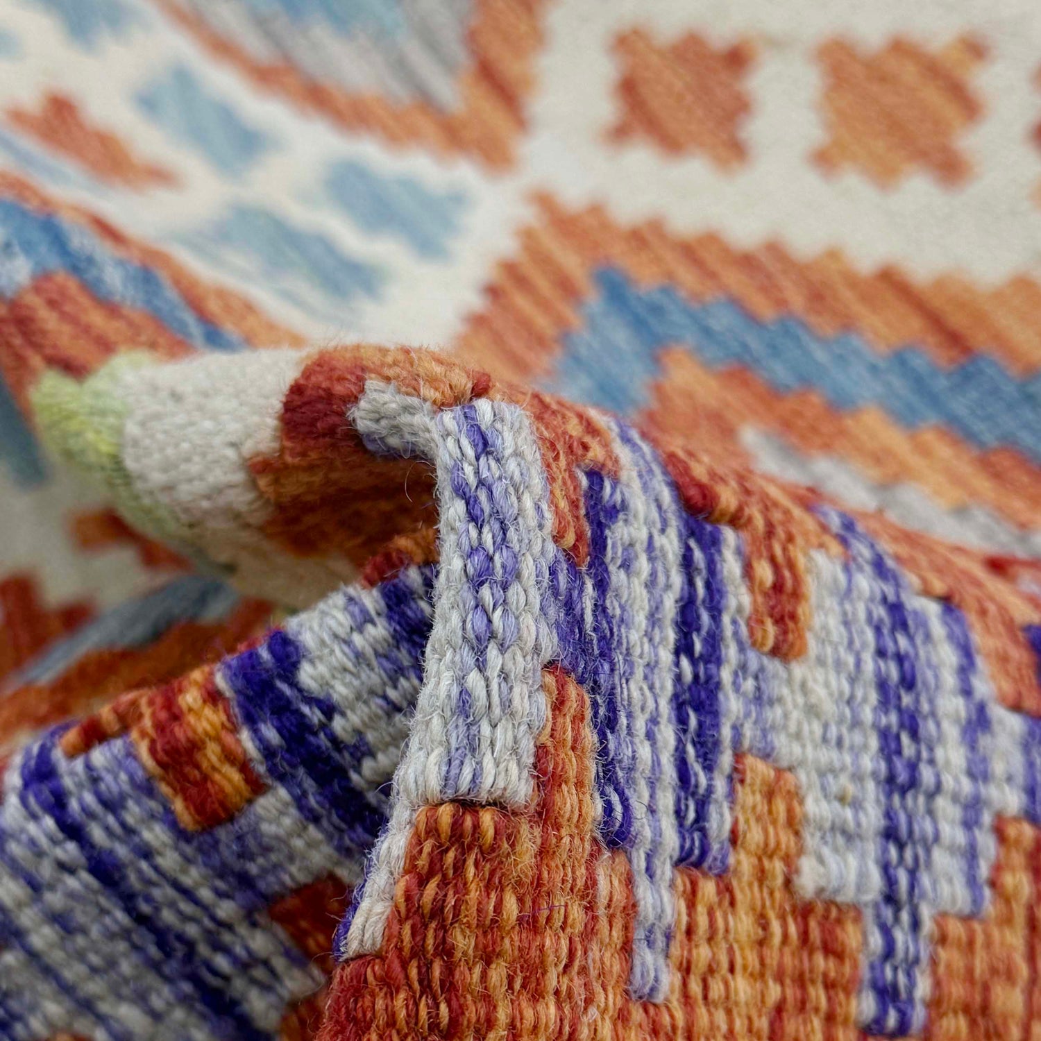 Handmade Vegetable Kilim 4' 10" x 6' 4" (ft) - No. G38843