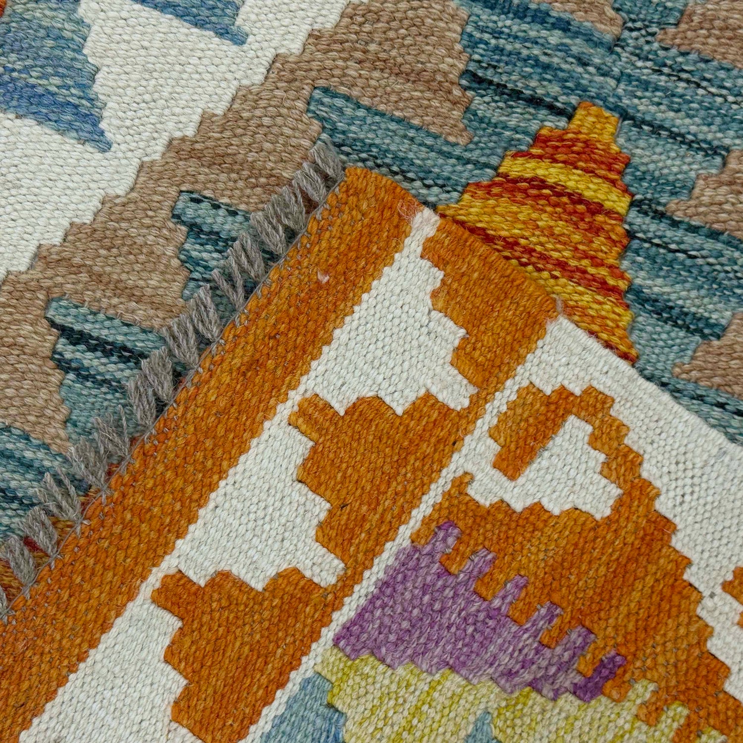Handmade Vegetable Kelim 4' 11" x 6' 5" (ft) - No. G38844