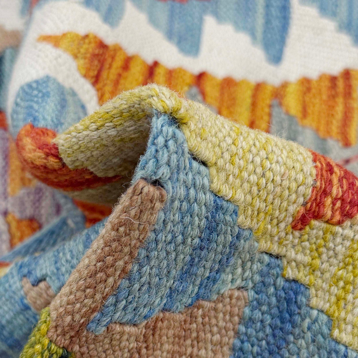 Handmade Vegetable Kelim 4' 11" x 6' 5" (ft) - No. G38844
