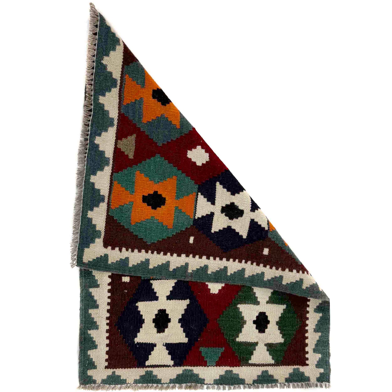 Handmade Vegetable Kelim 2' 0" x 2' 9" (ft) - No. G38847