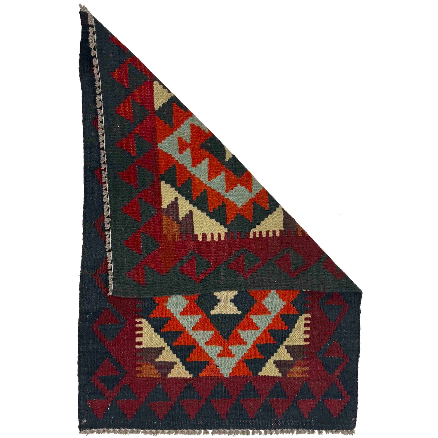 Handmade Vegetable Kelim 2' 1" x 2' 11" (ft) - No. G38849