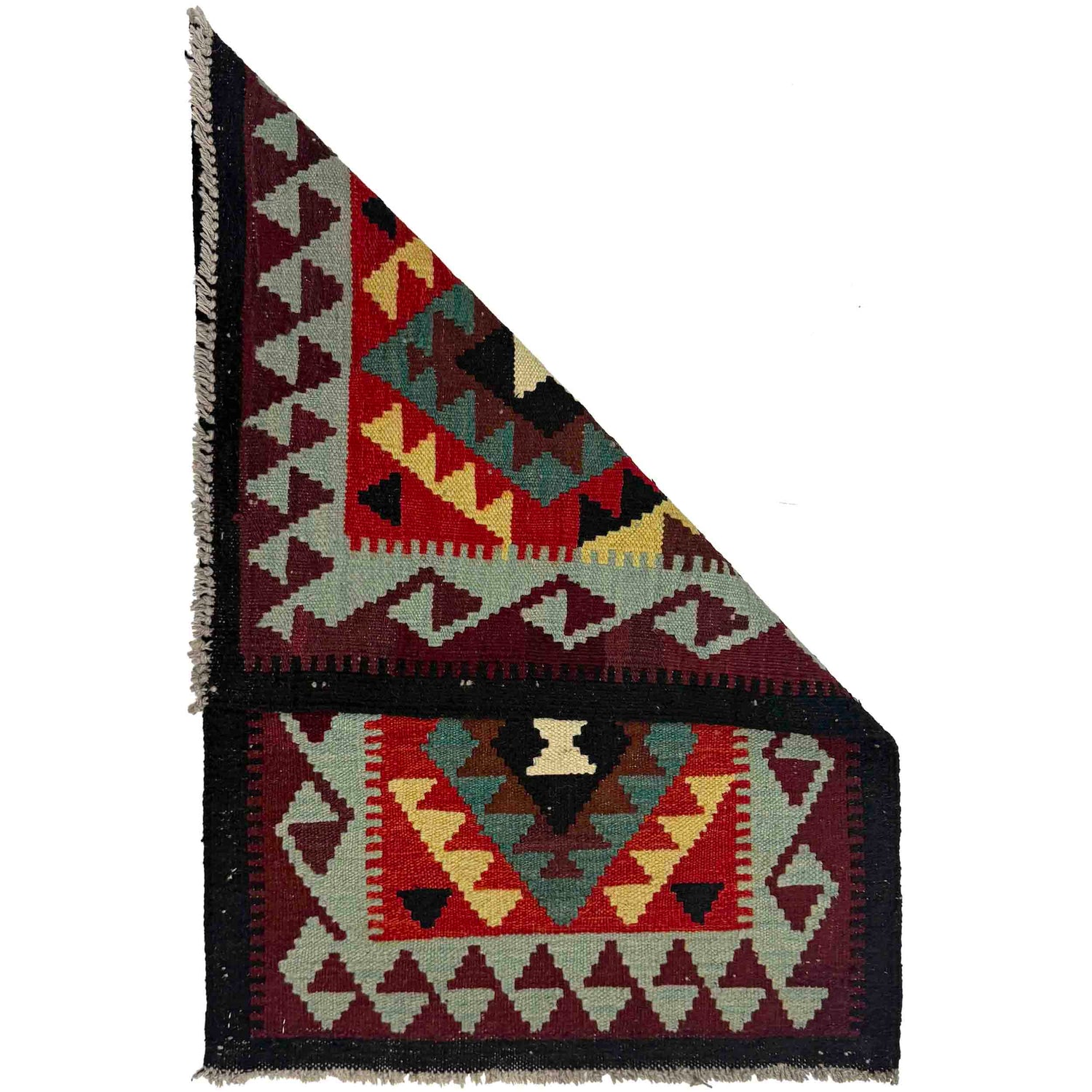 Handmade Vegetable Kelim 2' 0" x 2' 11" (ft) - No. G38852